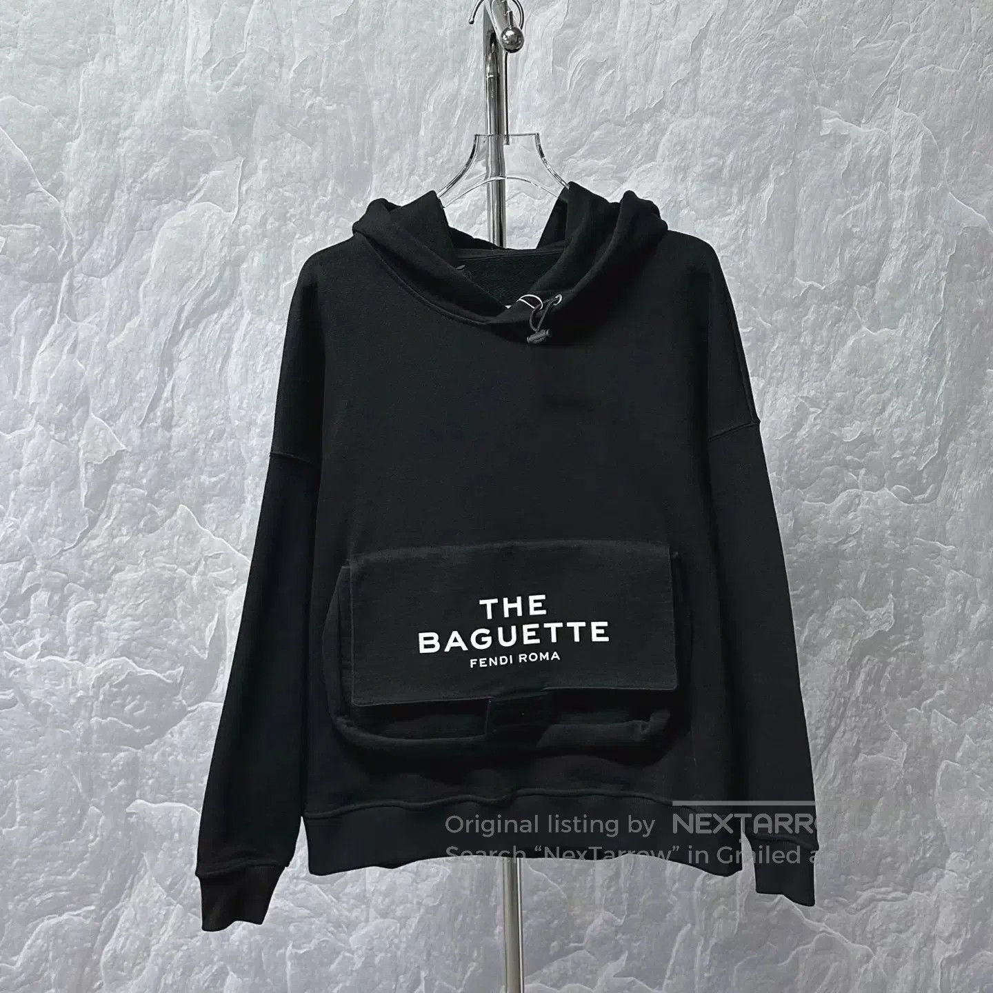 Fendi Fendi THE BAGUETTE Pocket Print Hoodie. Size S / US 4 / IT 40 - 1 Thumbnail