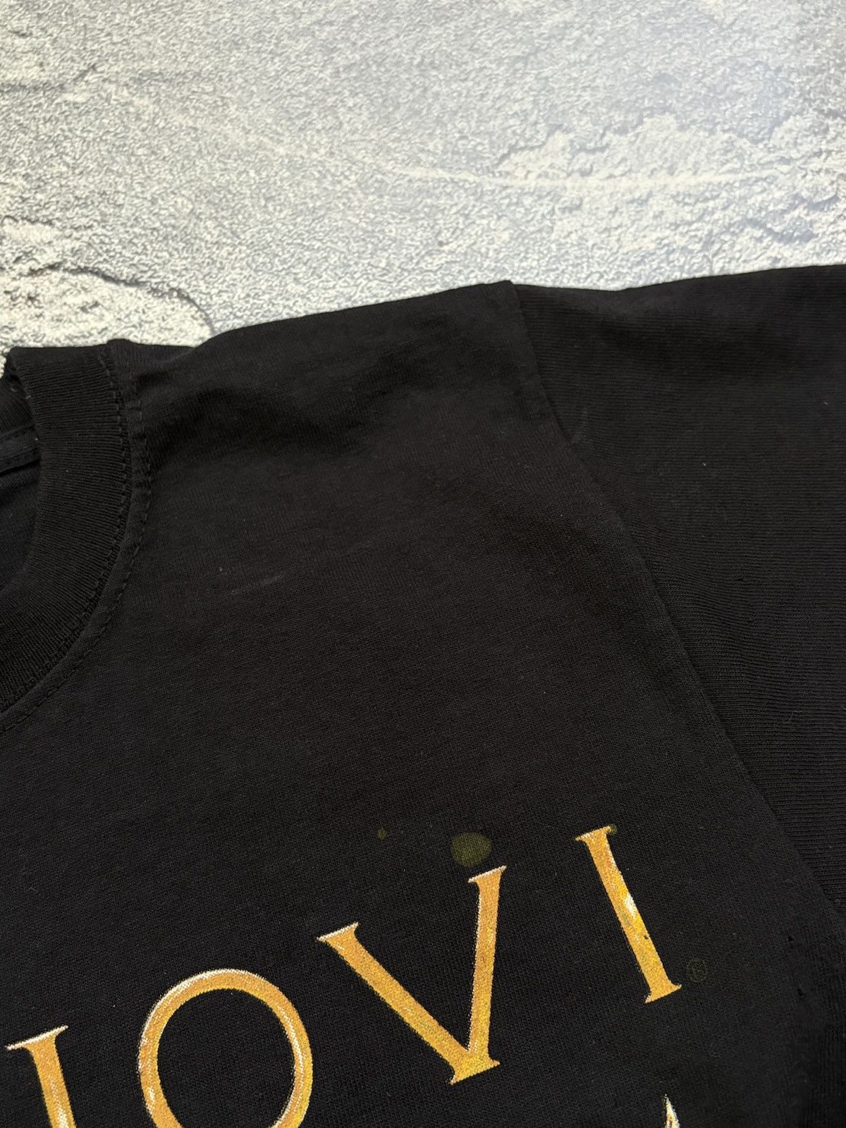 Band Tees Vintage 2011 Bon Jovi European Tour T-Shirt Black Men SZ S Size US S / EU 44-46 / 1 - 9 Thumbnail