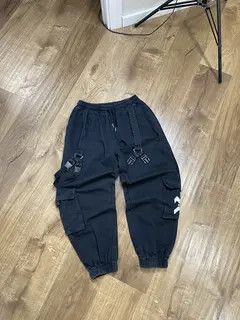 VIBE Cargo Multi Pocket Flare Pants Sweatpants Trousers Size US 30 / EU 46 - 3 Thumbnail