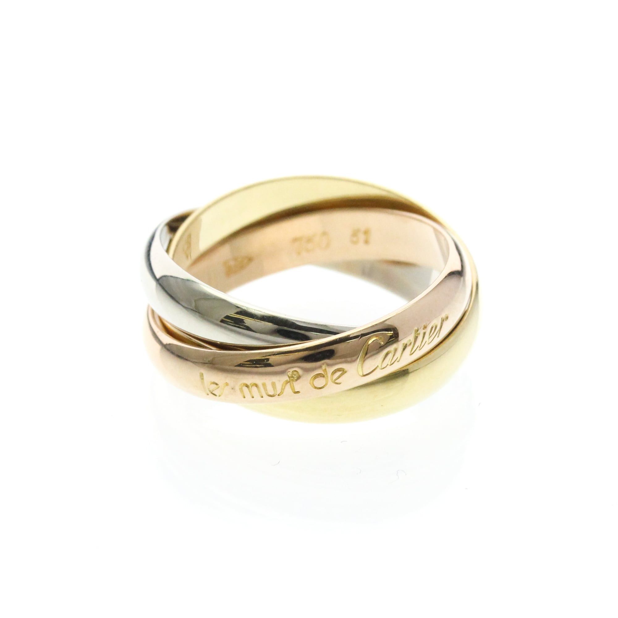 Cartier CARTIER Trinity Ring Yellow Gold (18K),Pink Gold (18K),White Gold (18K) Polished Size ONE SIZE - 1 Thumbnail