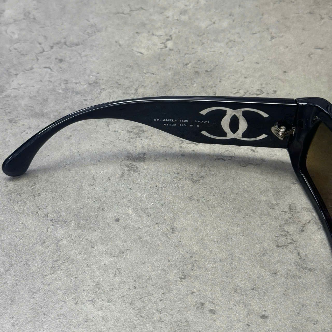 Chanel CHANEL 0CH5526 C501/W1 Sunglasses BLACK Size ONE SIZE - 6 Thumbnail