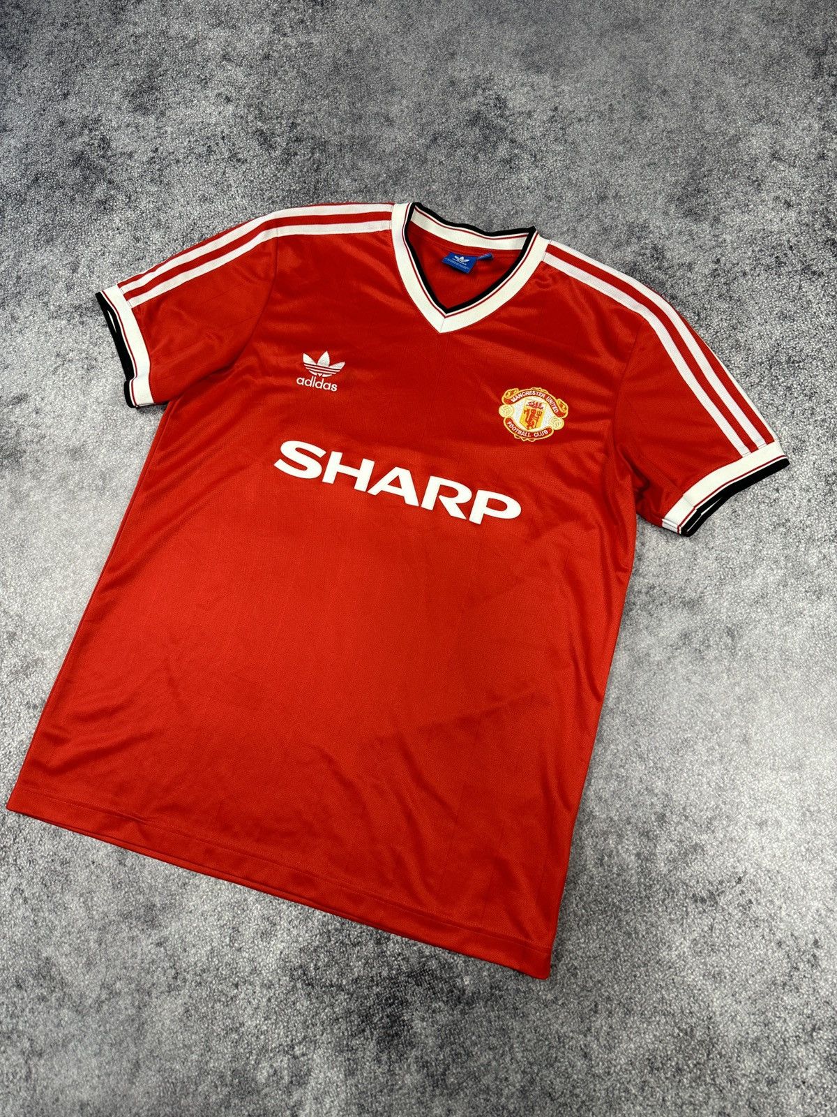 Pre-owned Adidas X Soccer Jersey Vintage Adidas Manchester United Soccer Jersey Blokecore Vtg In Red