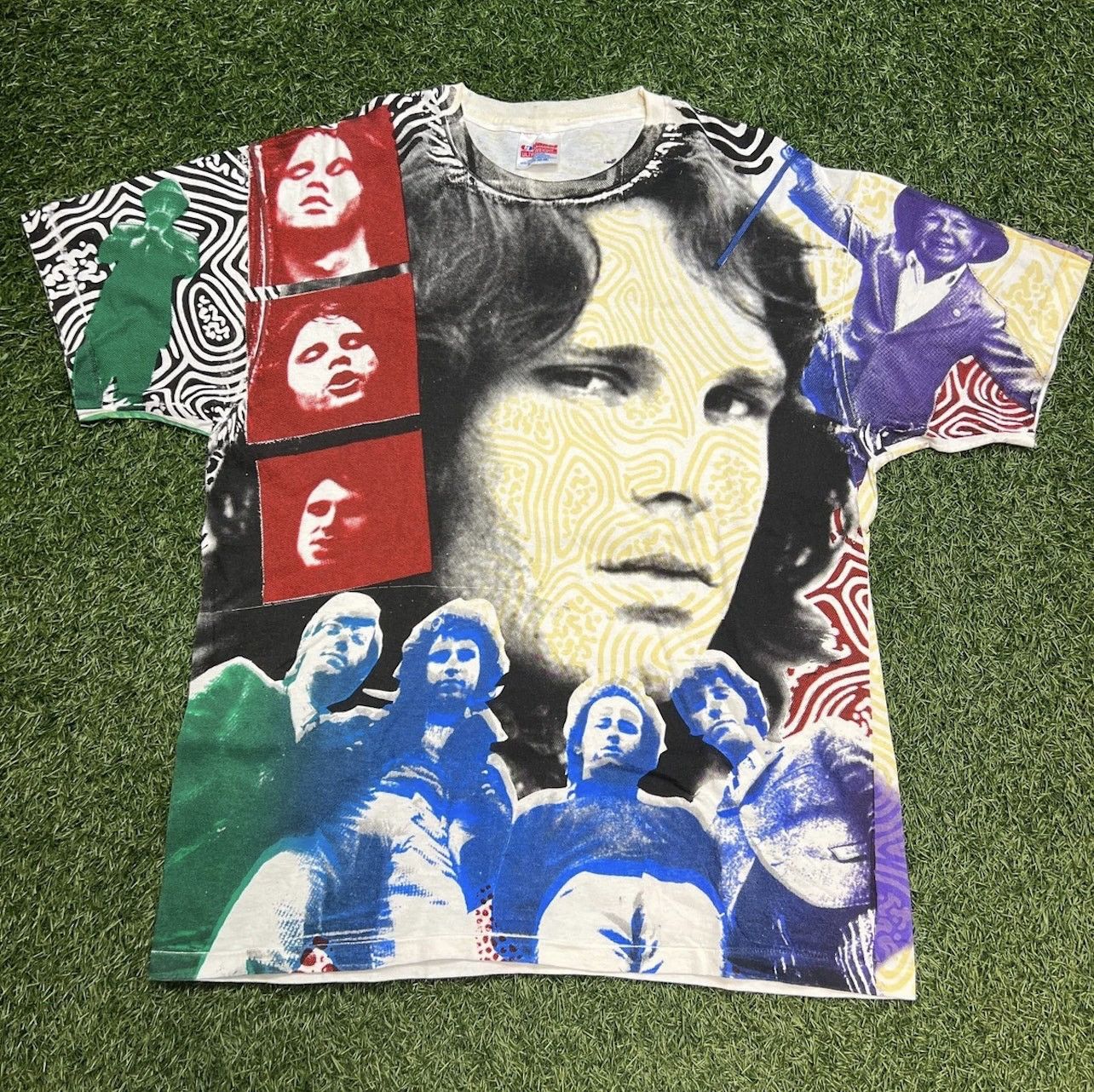 image of Hanes x Vintage 1994 Vintage Jim Morrison The Doors Aop, Men's (Size XL)