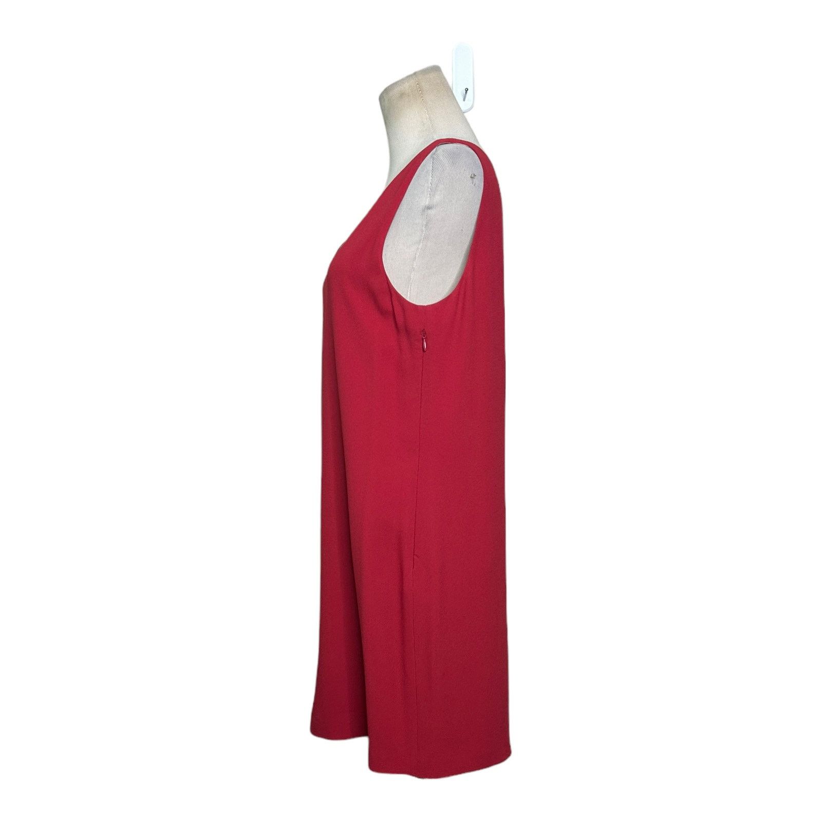 Theory Theory V-neck Shift Cranberry Rosina Mini Dress size 4 Size S / US 4 / IT 40 - 11 Thumbnail