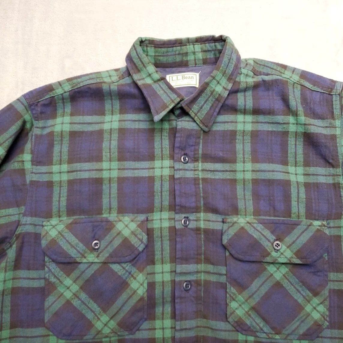Vintage VINTAGE LL Bean Shirt Mens Large Blackwatch Plaid Thinsulate Flannel Shacket Made in USA Size US L / EU 52-54 / 3 - 4 Thumbnail