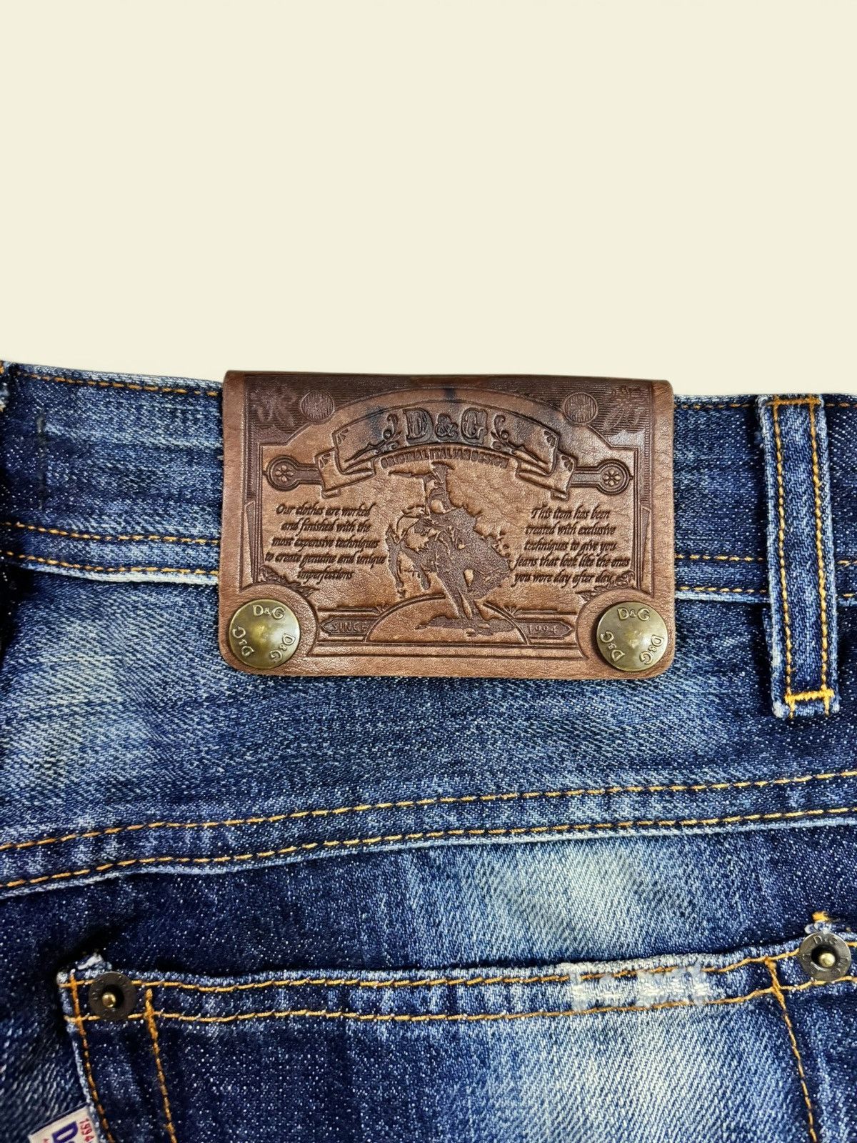 Dolce & Gabbana Italy Dolce & Gabbana Distress Faded Jeans Size US 29 - 10 Thumbnail