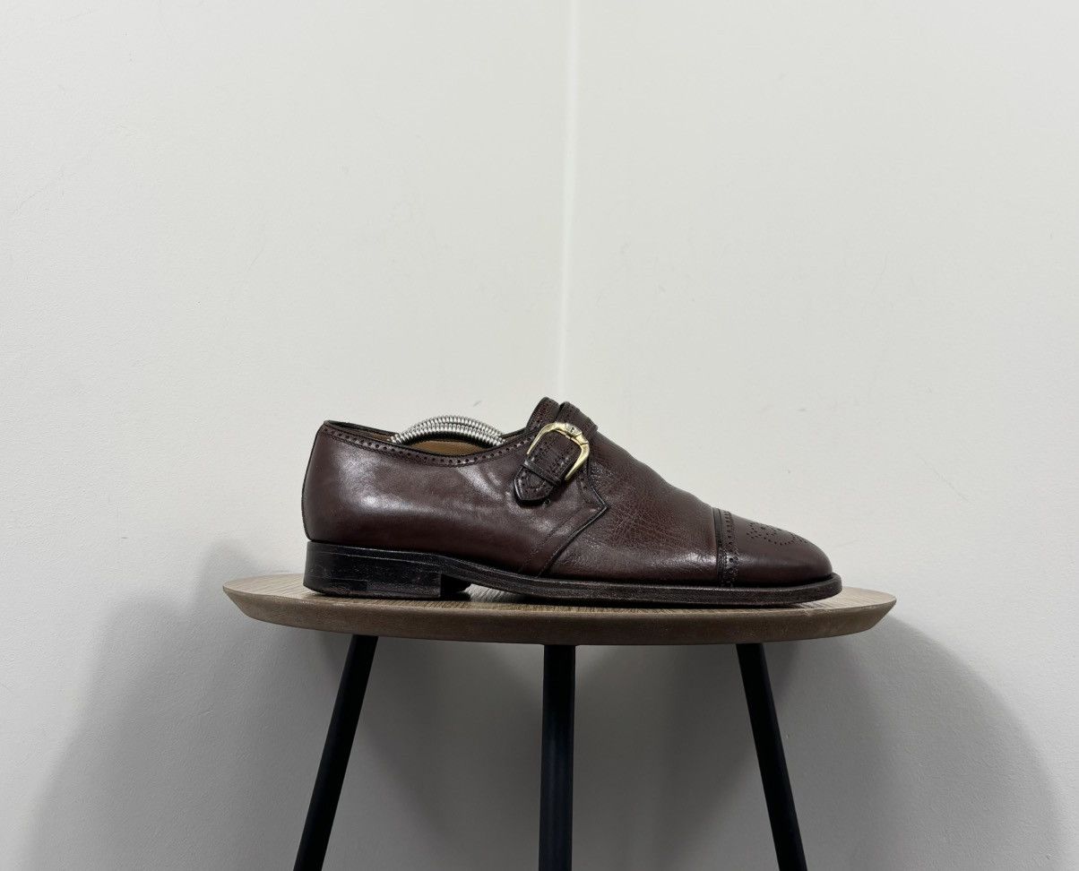 Testoni A. Testoni Black Label Vintage Monk Strap Leather Shoes Size US 8 / EU 41 - 2 Thumbnail