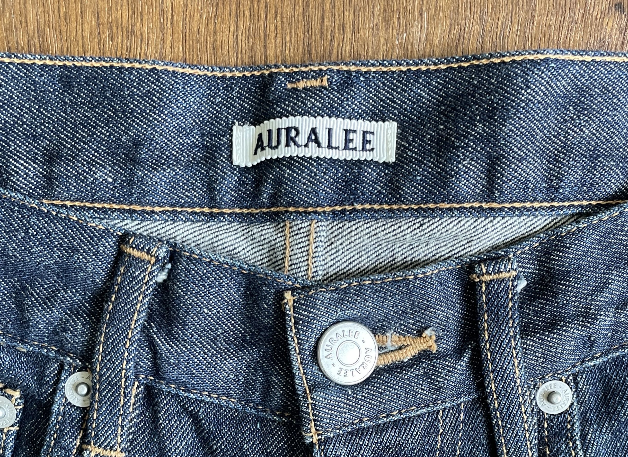 Auralee AURALEE Straight Leg Raw Denim Size US 27 - 3 Thumbnail