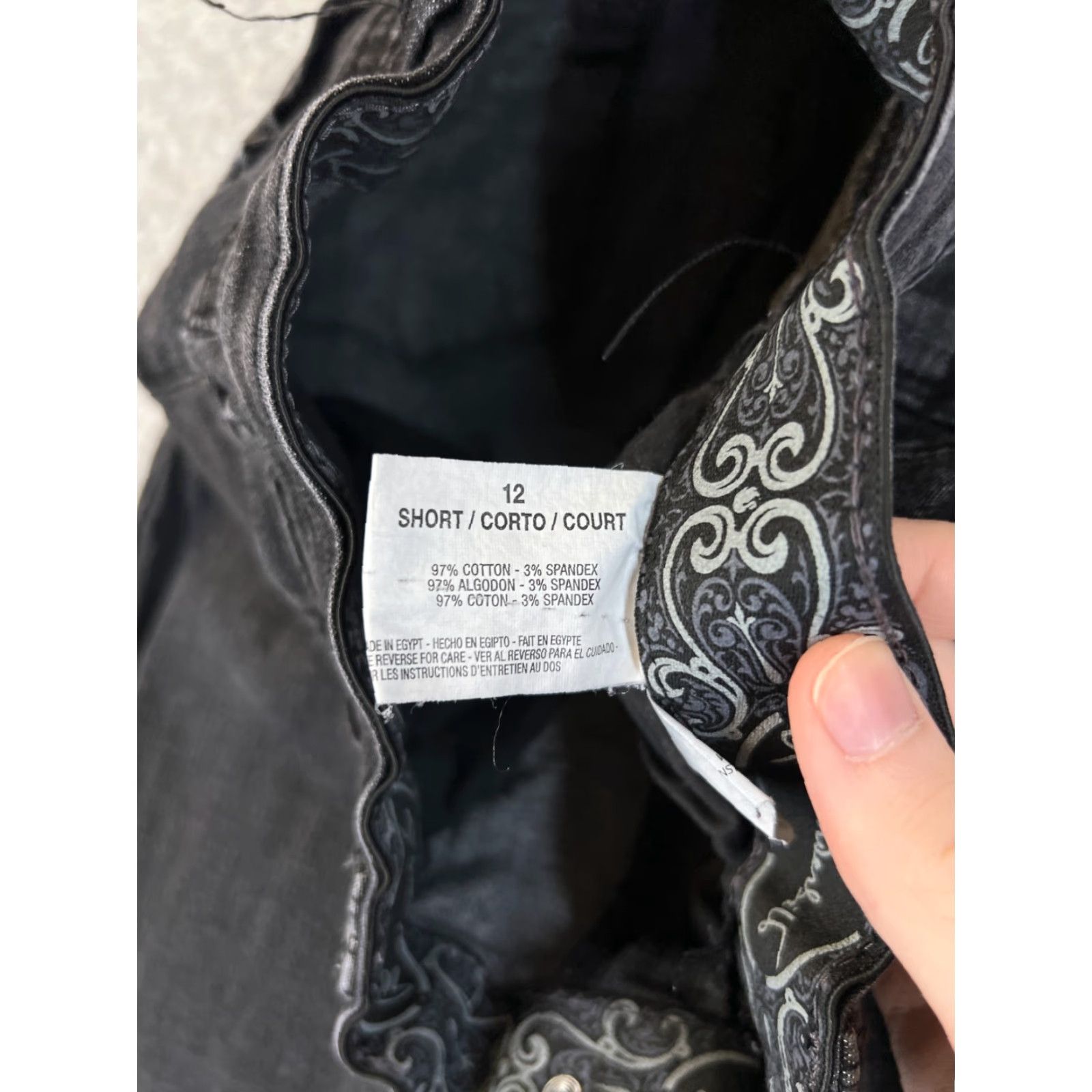 Gloria Vanderbilt Gloria Vanderbilt Women's Jeans Size 12 Black Stretch Denim Regular Fit 5-Pocket Classic Size 34" / US 12 / IT 48 - 6 Thumbnail