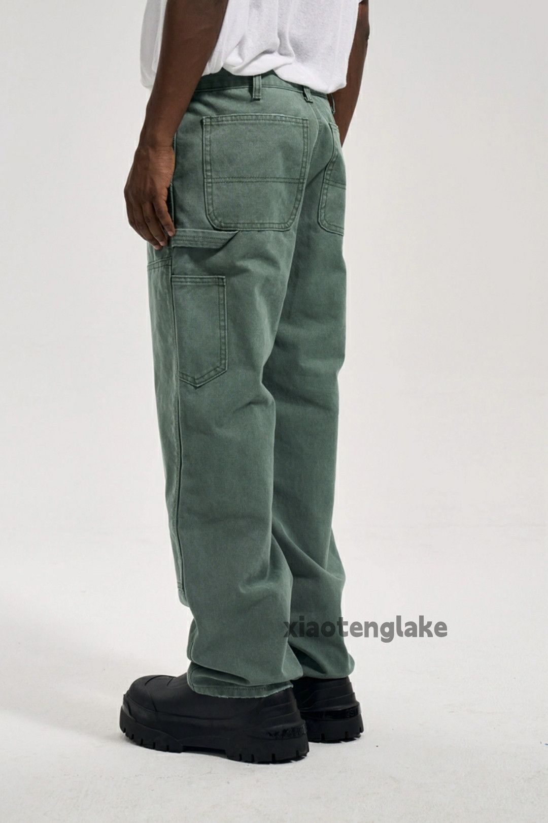Jean × Vintage Washed faded cleanfit yuppie loose carpenter cargo pants Size US 36 / EU 52 - 2 Thumbnail