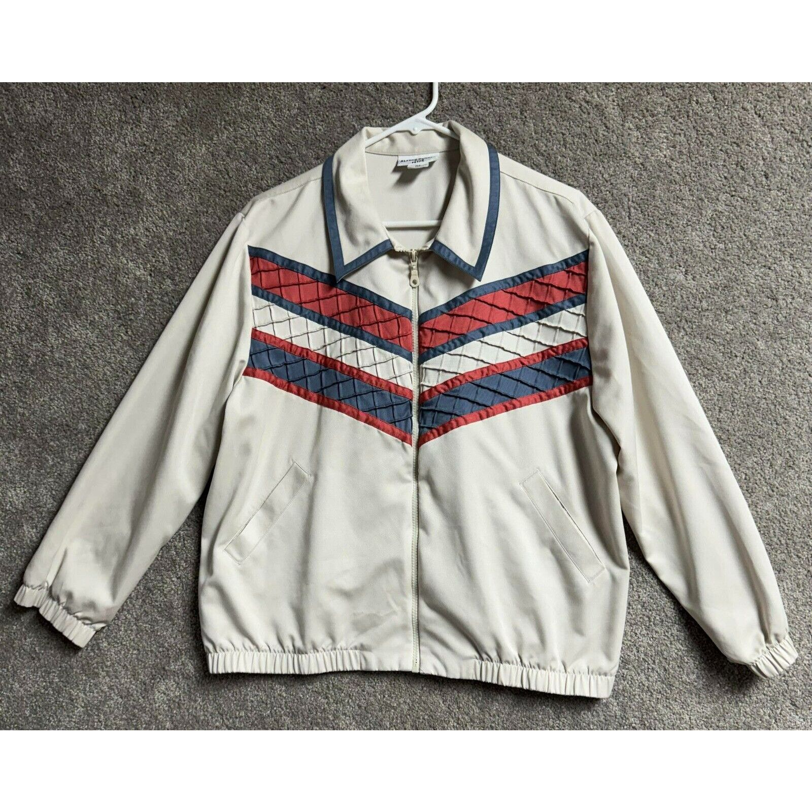 Other Alfred Dunner Jacket 16P Vintage 80s Zip Retro Throwback Size XXL / US 16-18 / IT 52-54 - 1 Thumbnail