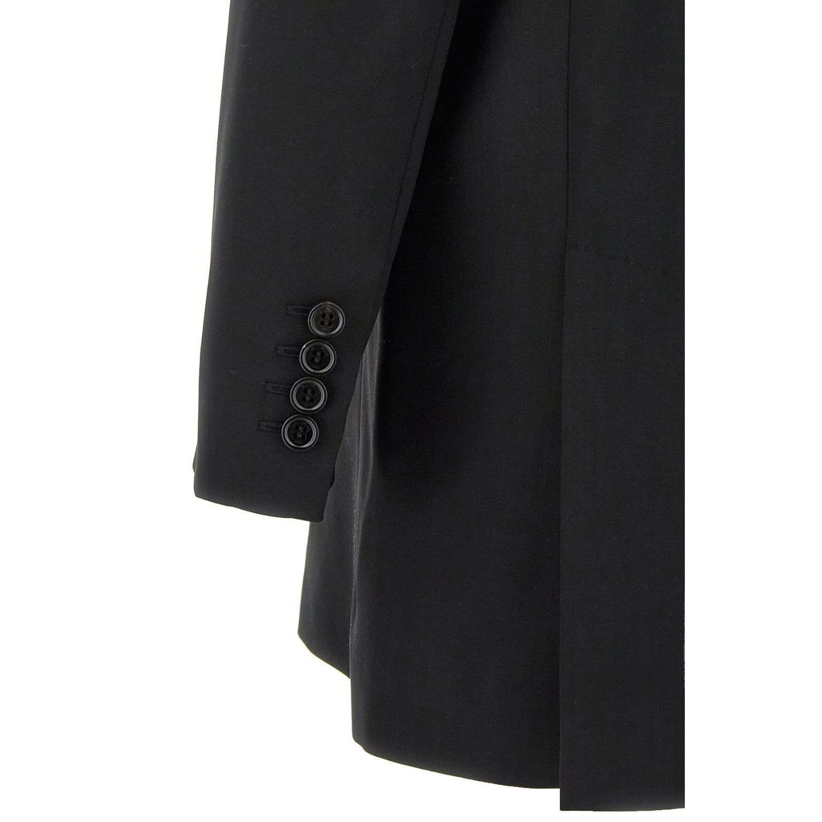 Max Mara MAX MARA Nebbie Double Breasted Black Wool Blazer New & Auth Size M / US 6-8 / IT 42-44 - 4 Thumbnail