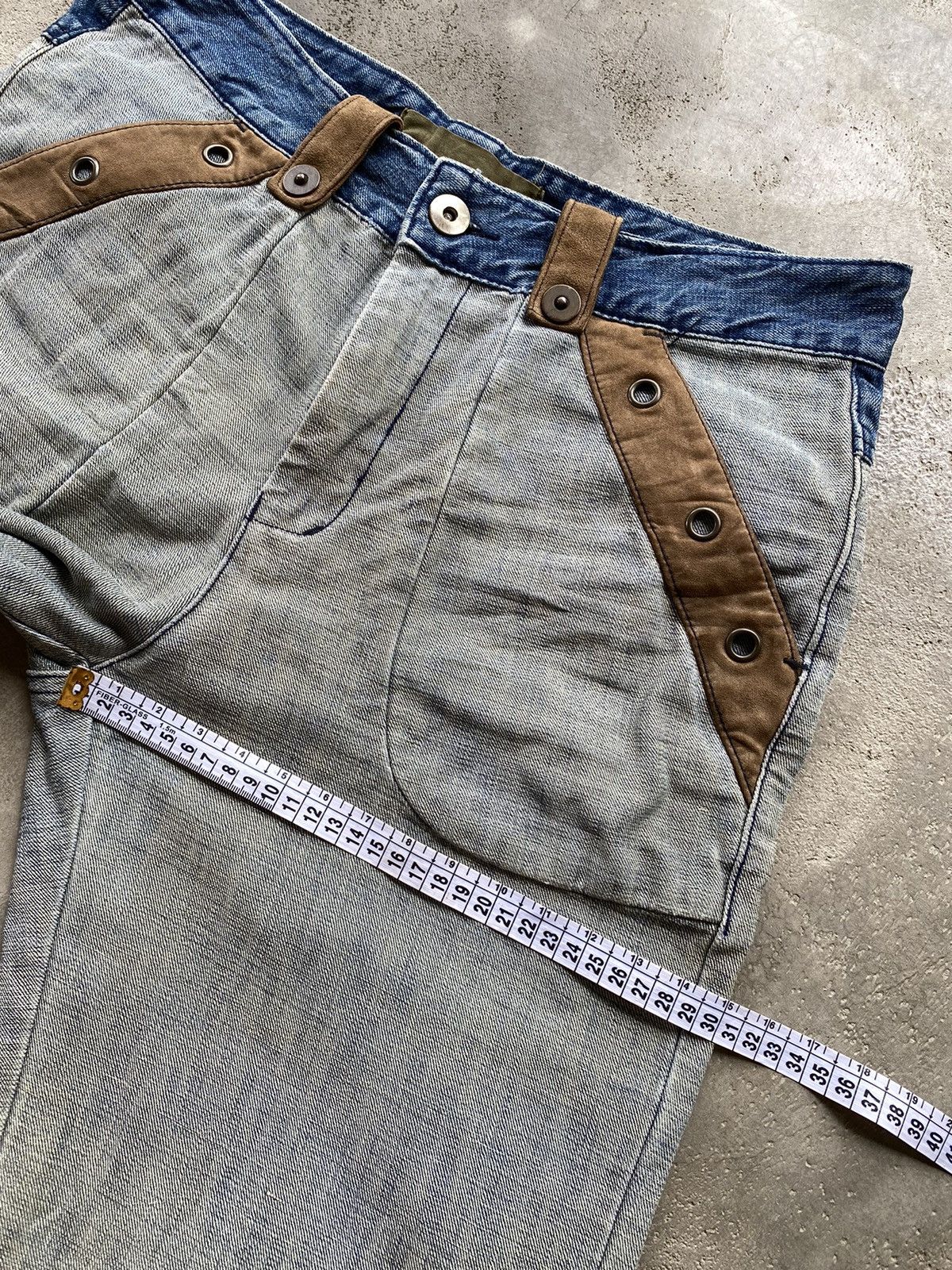 If Six Was Nine × Japanese Brand Hybrid Denim Jeans Size US 32 / EU 48 - 12 Thumbnail