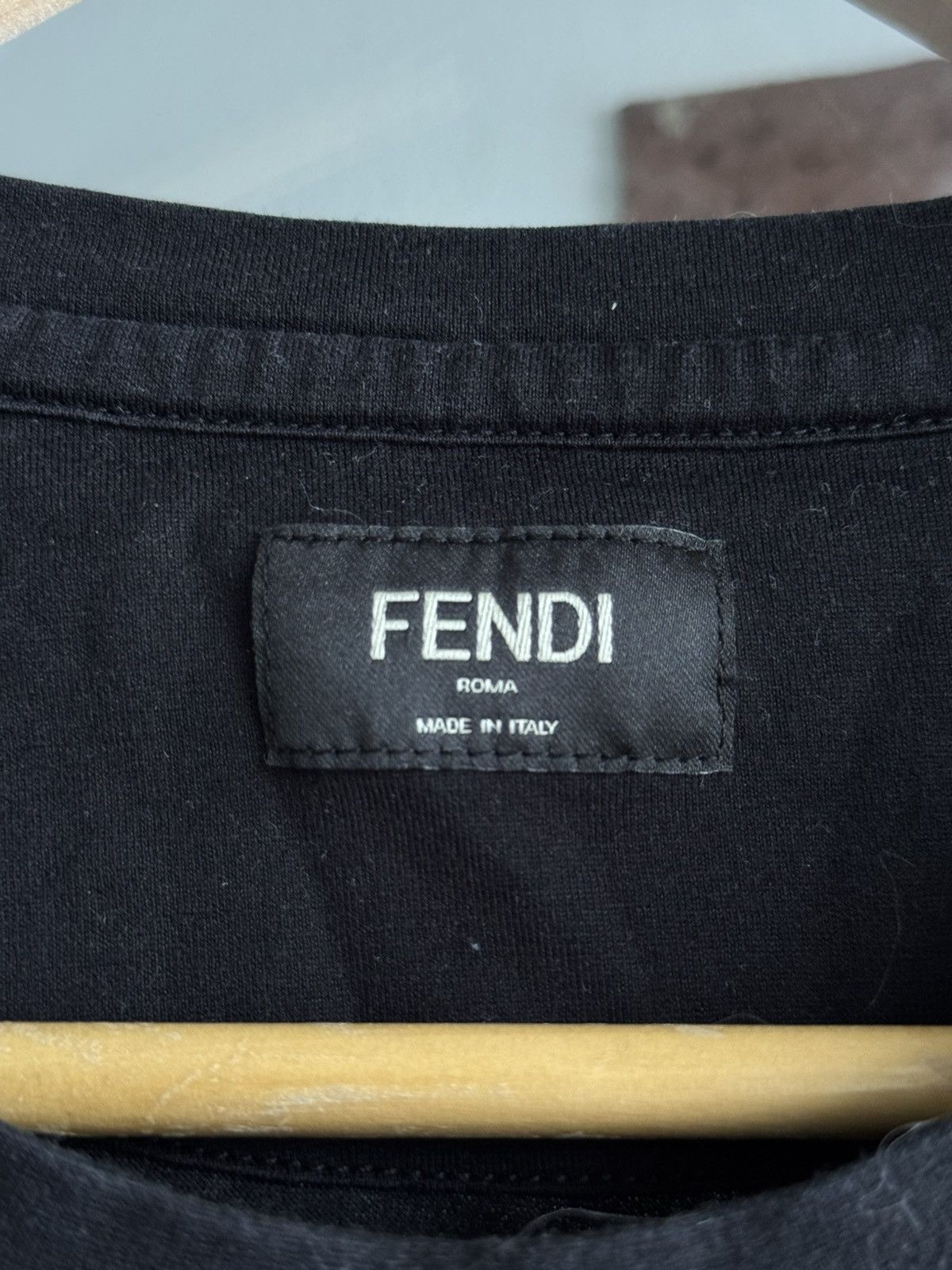 Fendi Fendi demon eye logo tshirt Size US L / EU 52-54 / 3 - 6 Thumbnail