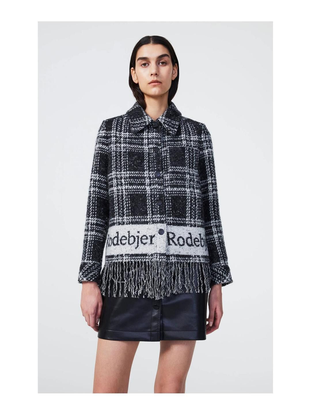 image of Rodebjer Olivia Logo Jacket in Black, Women's (Size XS)