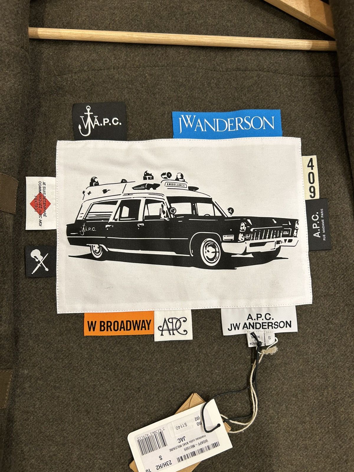 A.P.C. × JW Anderson A.P.C. X JW Anderson Colon Wool Duffle Coat Size US S / EU 44-46 / 1 - 3 Thumbnail