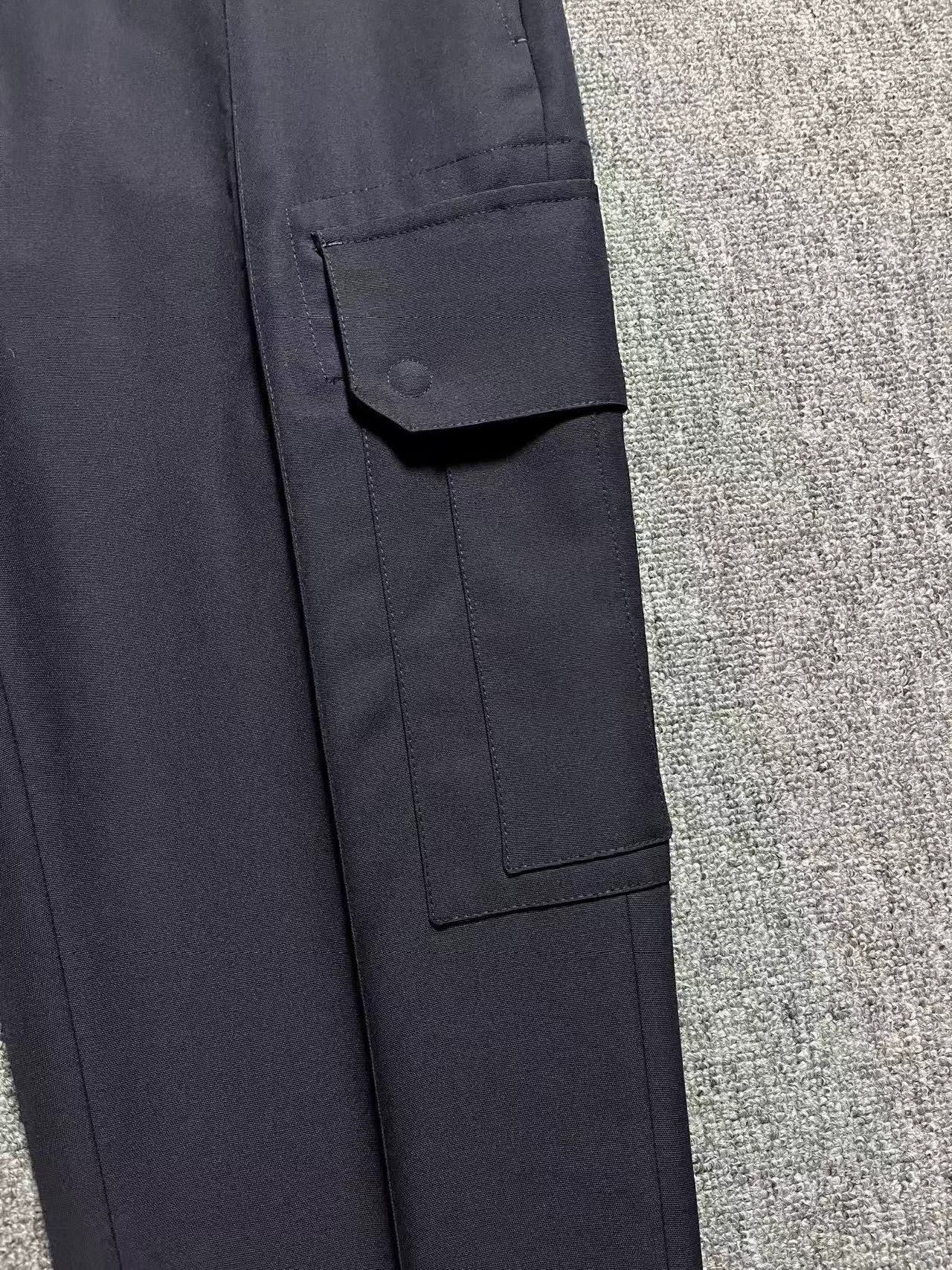 Dior DIOR New 100% Wool Straight Fit Navy Trousers 44 Size US 28 / EU 44 - 3 Thumbnail