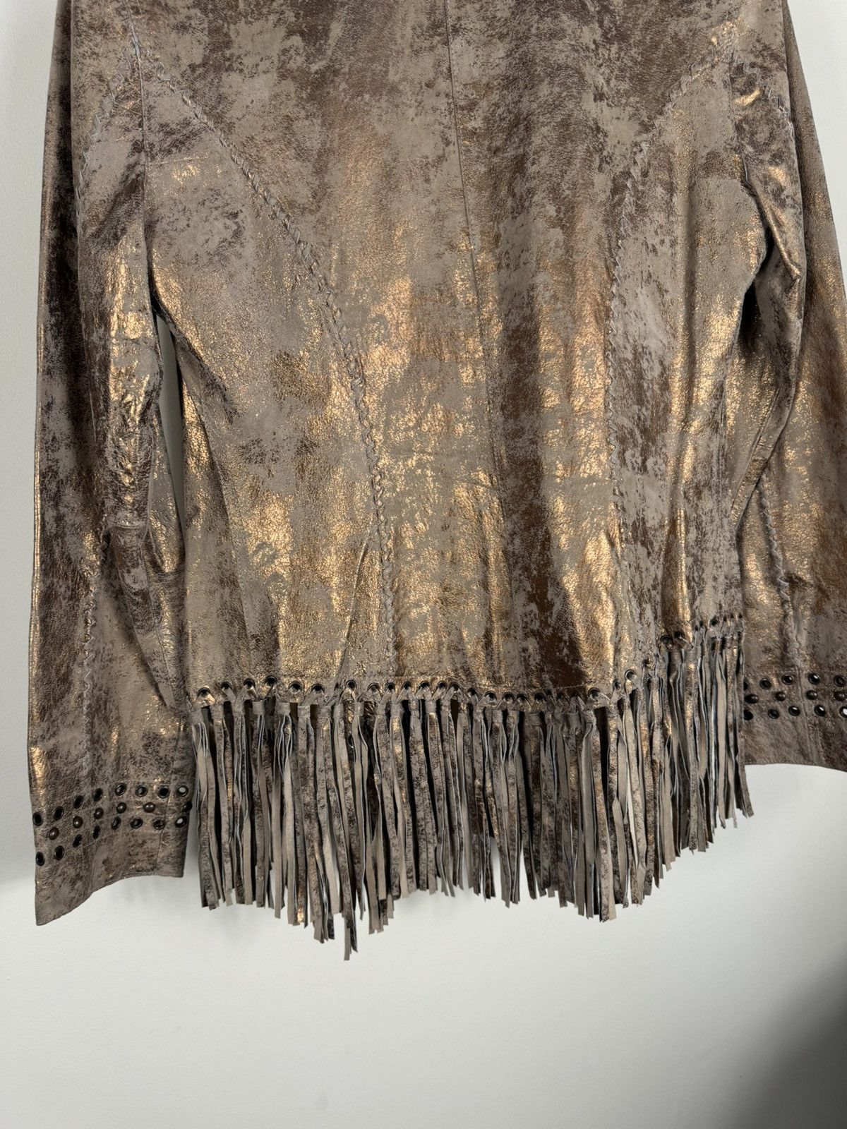 Other Cripple Creek Women's Leather Western Suede Fringe Jacket Size M / US 6-8 / IT 42-44 - 8 Thumbnail