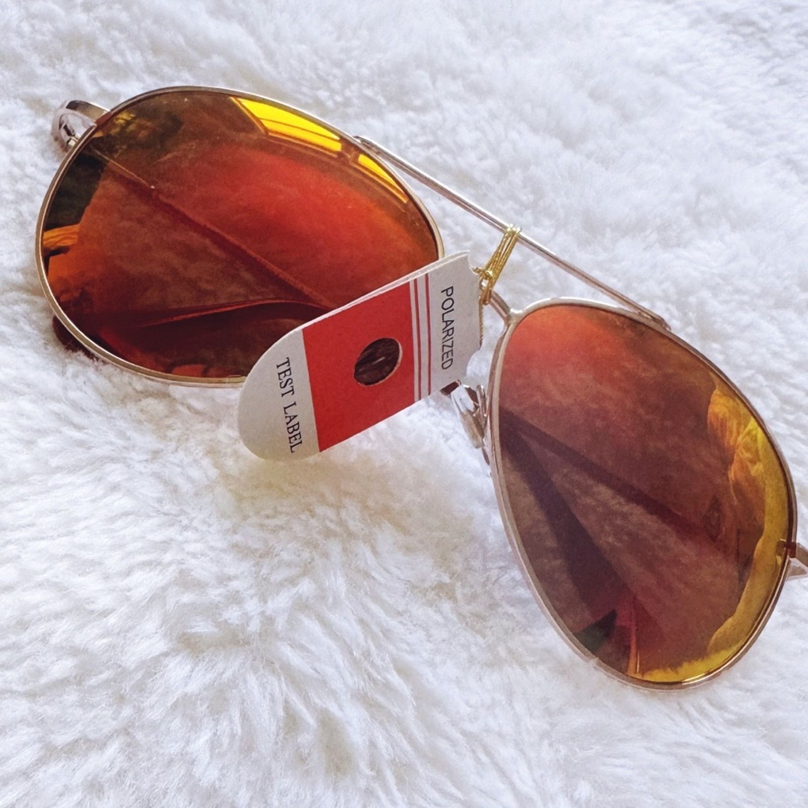 Other Felix Orange Polarized Mirrored Sunglasses Size ONE SIZE - 1 Thumbnail