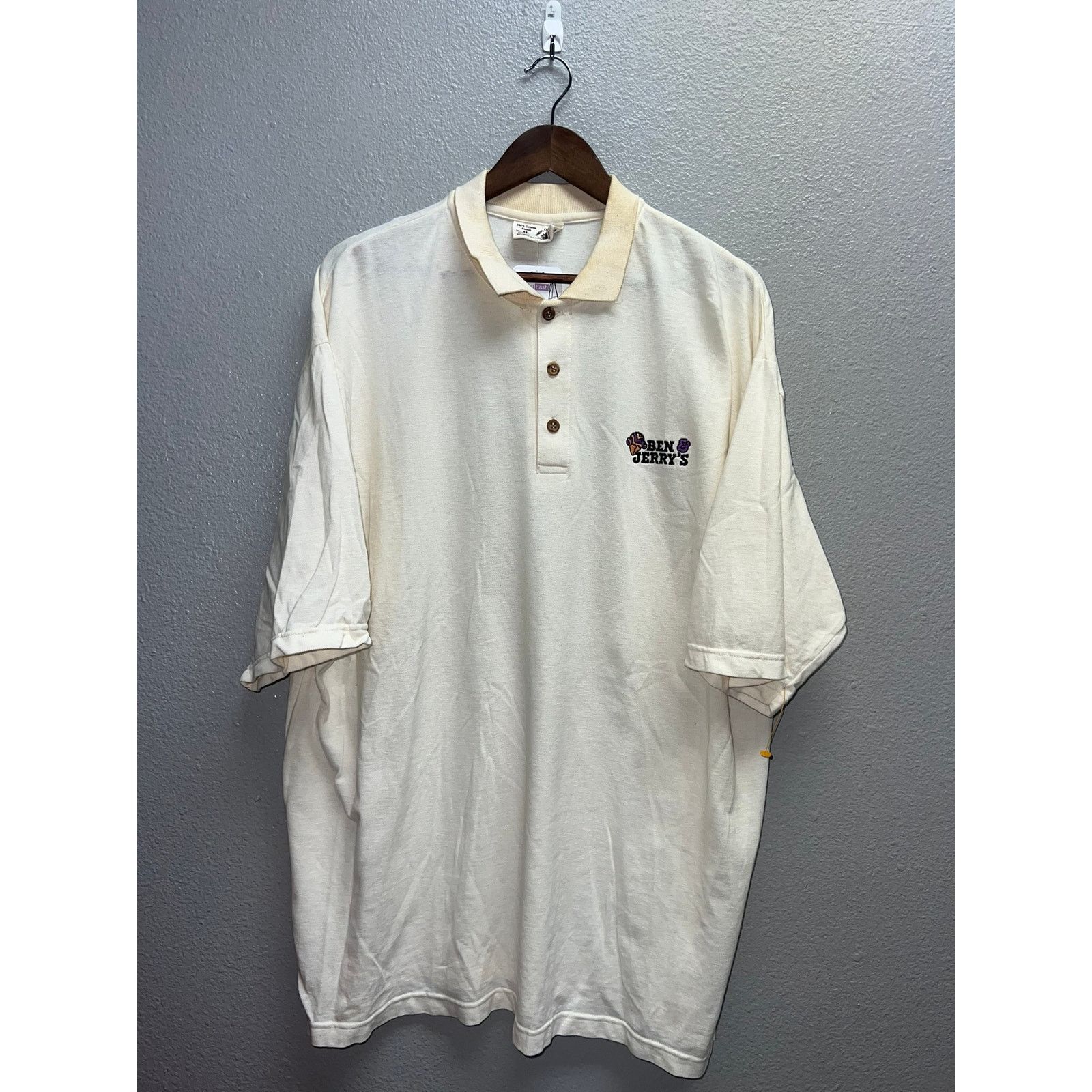 Vintage Vintage Ben and Jerrys Polo Shirt Ice Cream Promo VTG 90s XL Size US XL / EU 56 / 4 - 1 Thumbnail