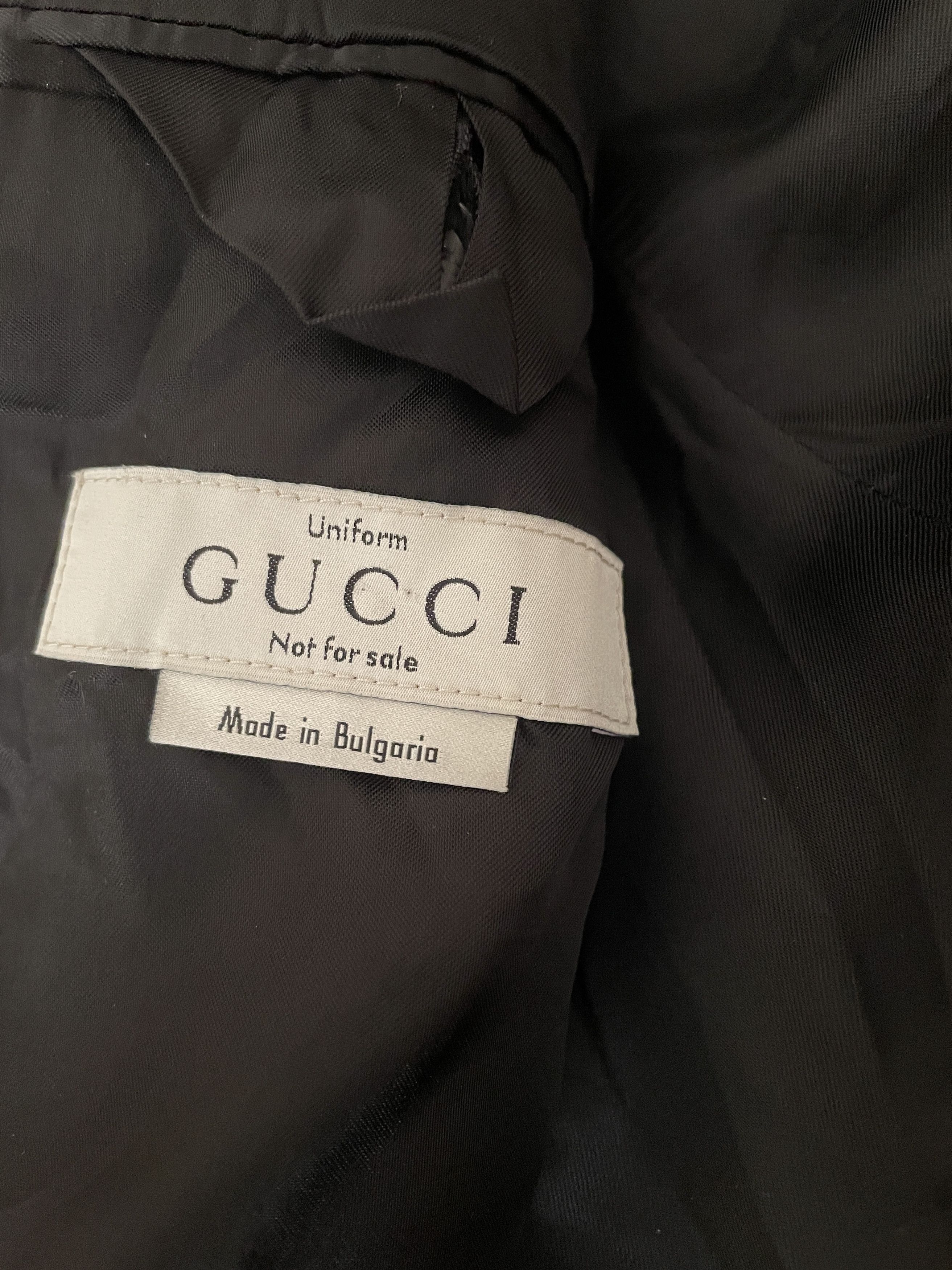 Gucci gucci black wool blazers jacket size 52/XL Size 50L - 4 Thumbnail
