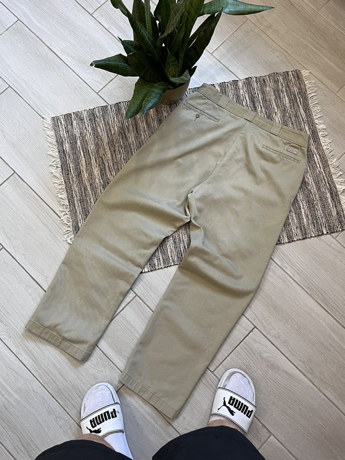 Dickies × Vintage Vintage Dickies 874 pants jeans workwear beige minimalistic Size US 33 - 2 Thumbnail