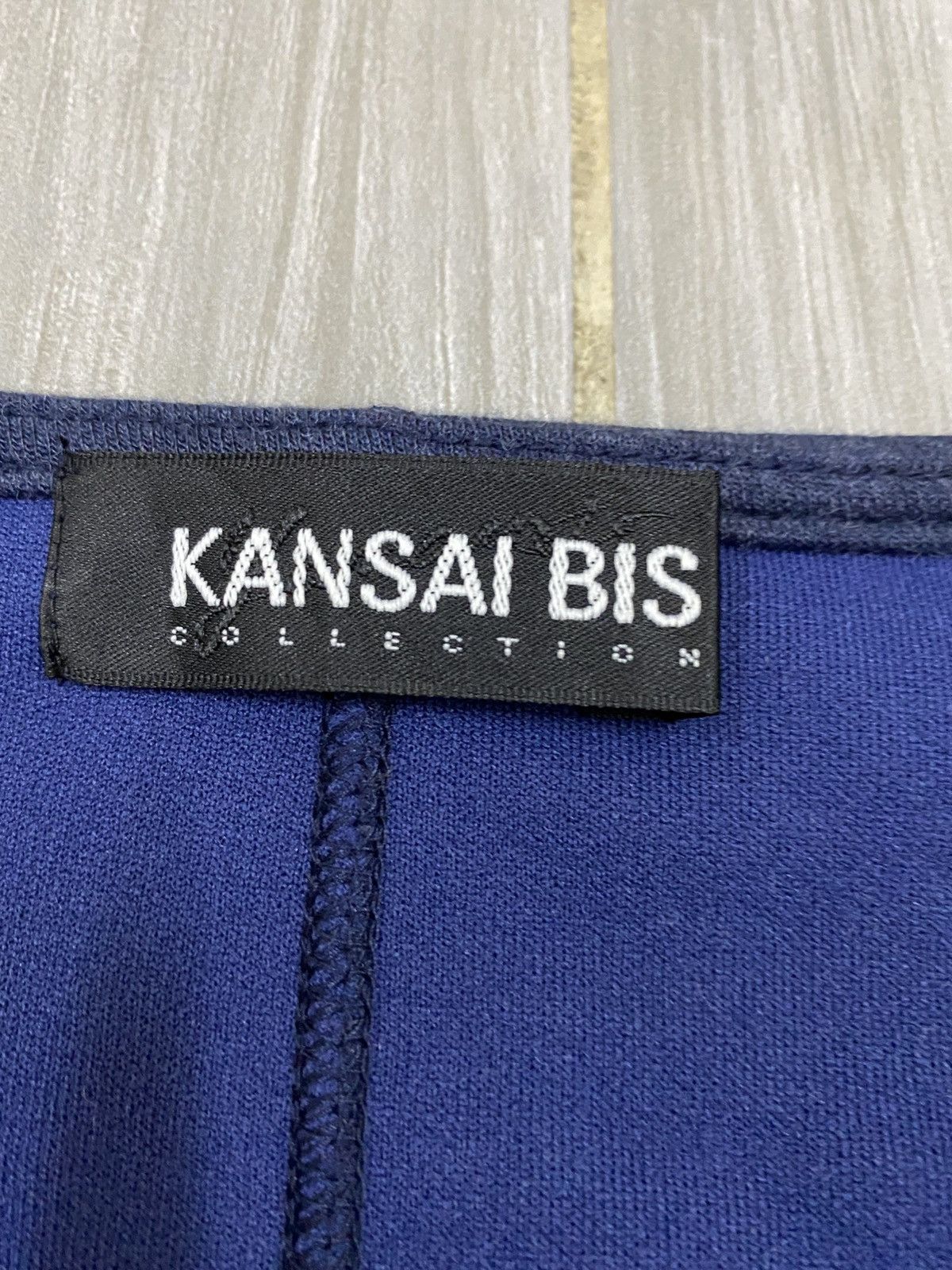 Kansai Yamamoto Kansai Bis Abstract Floral Embroidered Blue Knit Long Sleeve Size M / US 6-8 / IT 42-44 - 6 Thumbnail