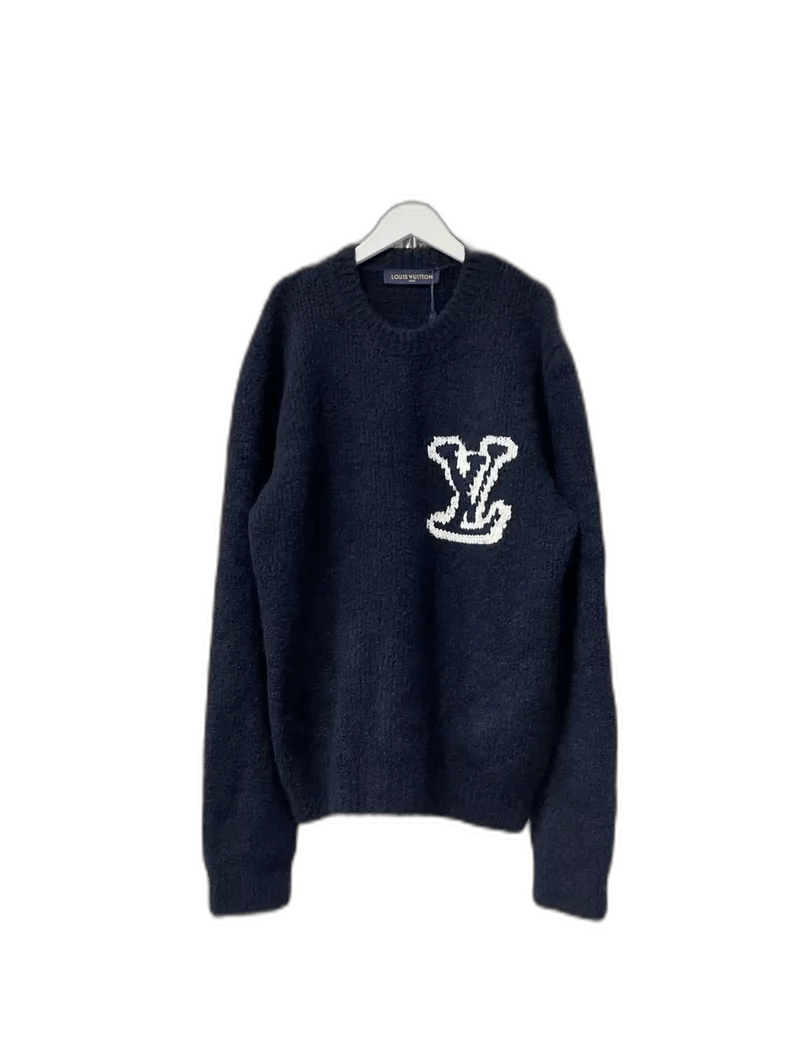 Louis Vuitton Louis Vuitton Blue Teddy Sweater-yf Size US L / EU 52-54 / 3 - 1 Thumbnail