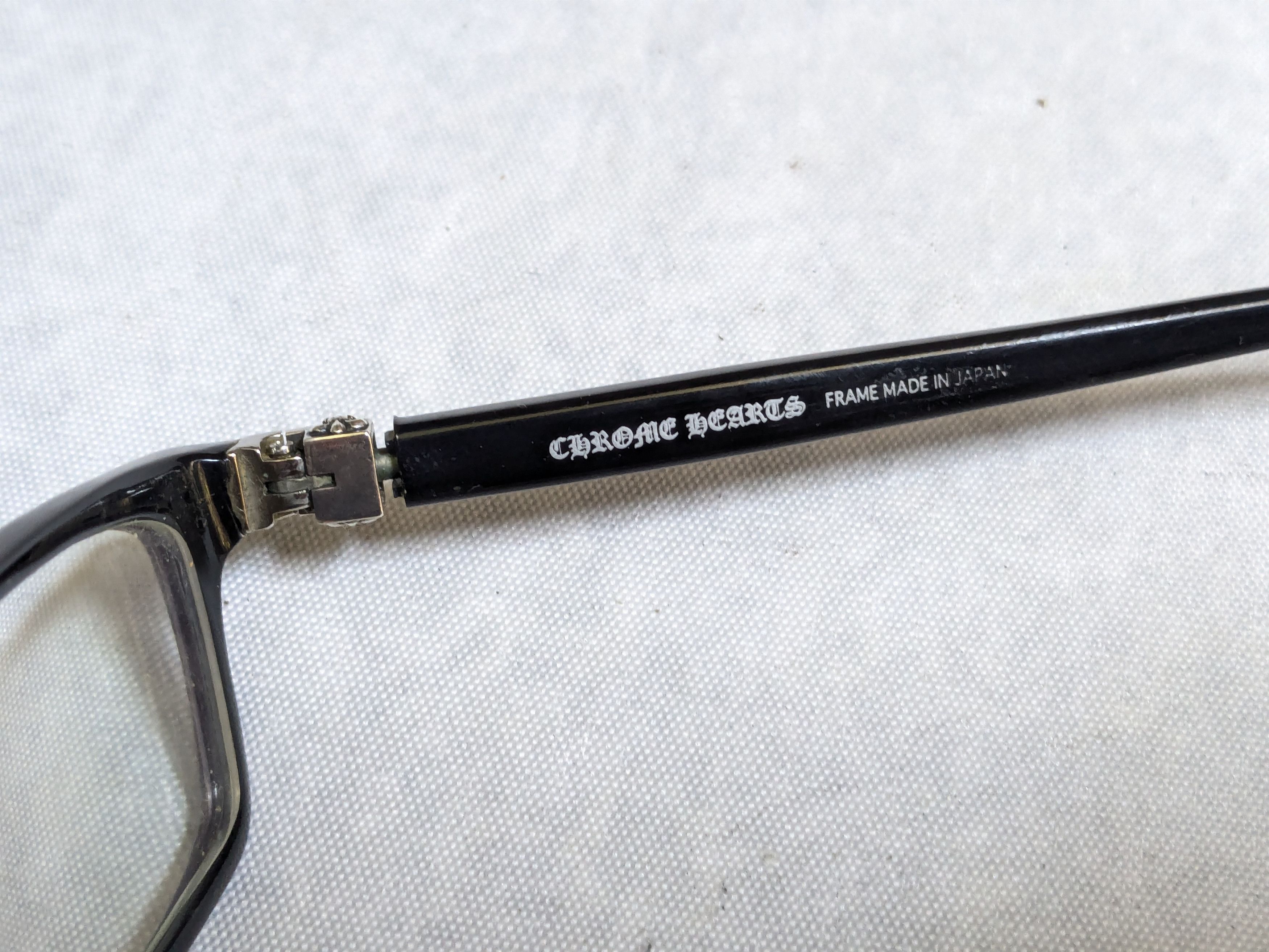 Chrome Hearts Chrome Hearts Jablome Glasses Black Sterling Silver Cross Size ONE SIZE - 7 Thumbnail