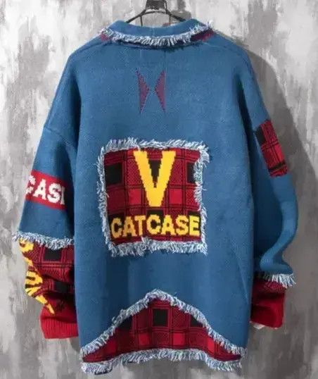 Japanese Brand Hype Trendy New Multicolor Knitwear Jumper Sweatshirt Size US XXL / EU 58 / 5 - 2 Thumbnail