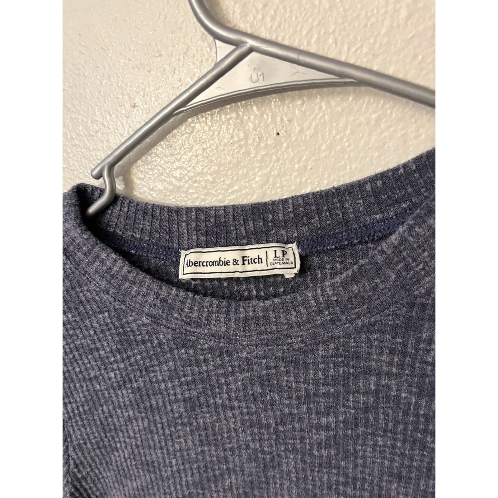 Abercrombie & Fitch Abercrombie & Fitch Sweater Dress Shirt Women Short A-Line Blue Knit Long Sleeve Round Neck Pullover Pocketed M Petite Size L / US 10 / IT 46 - 3 Thumbnail