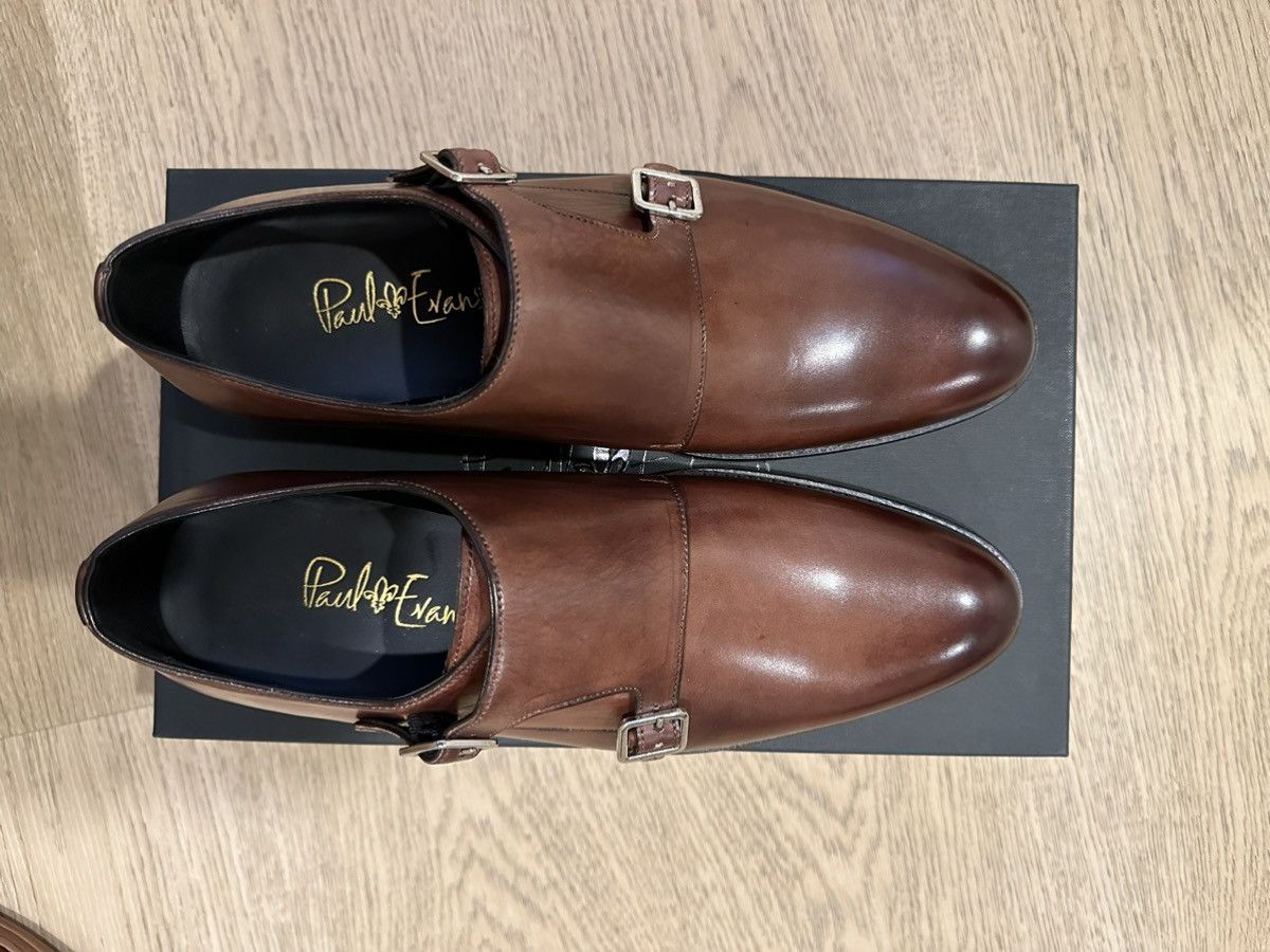 Paul Evans PAUL EVANS Poitier Double Monk - Marrone Brown Size US 7 / EU 40 - 3 Thumbnail
