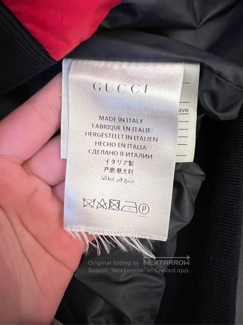 Gucci Gucci Red breastplate logo stitching down jacket Size US XXS / EU 40 - 5 Thumbnail