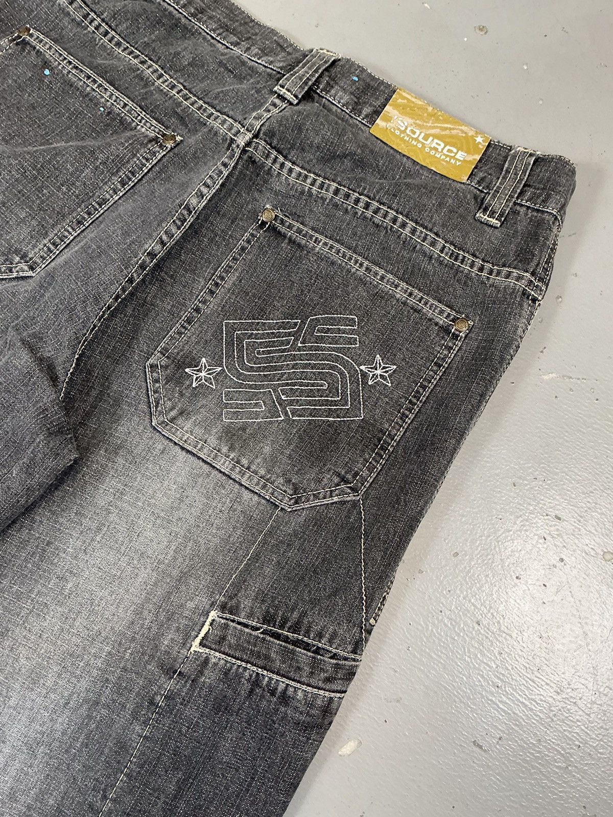JNCO × Southpole × Vintage Vintage Source threads embroidered carpenter denim Size US 34 / EU 50 - 11 Thumbnail