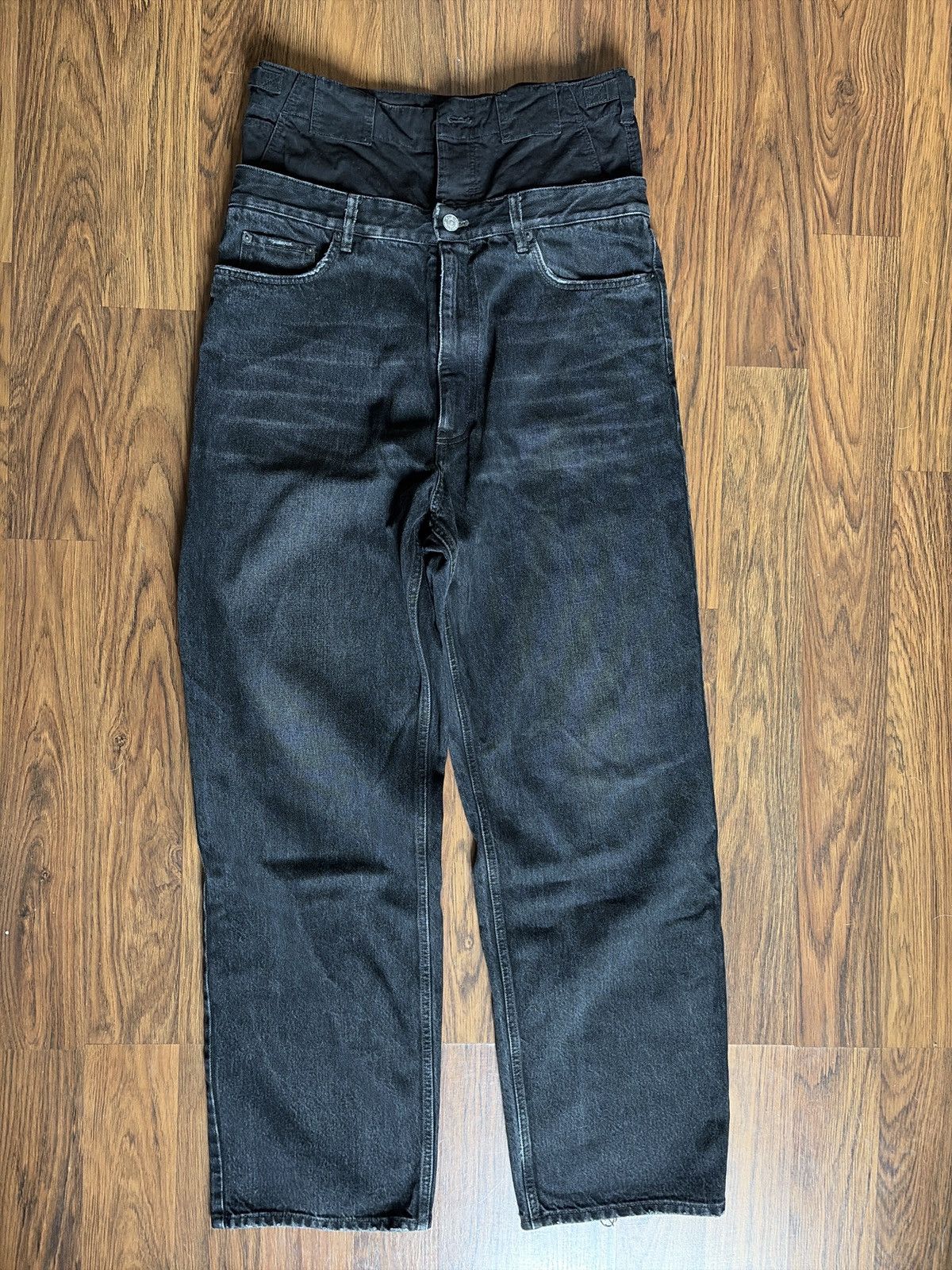 Balenciaga Balenciaga double denim jeans Size US 32 / EU 48 - 1 Thumbnail