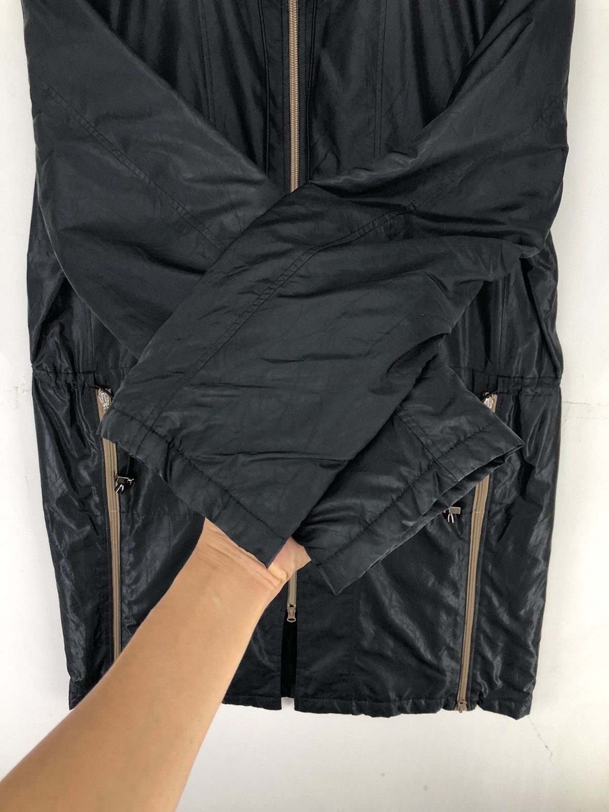 Japanese Brand Vintage Sun Rose Long Jacket Zipper Design Size US L / EU 52-54 / 3 - 8 Thumbnail