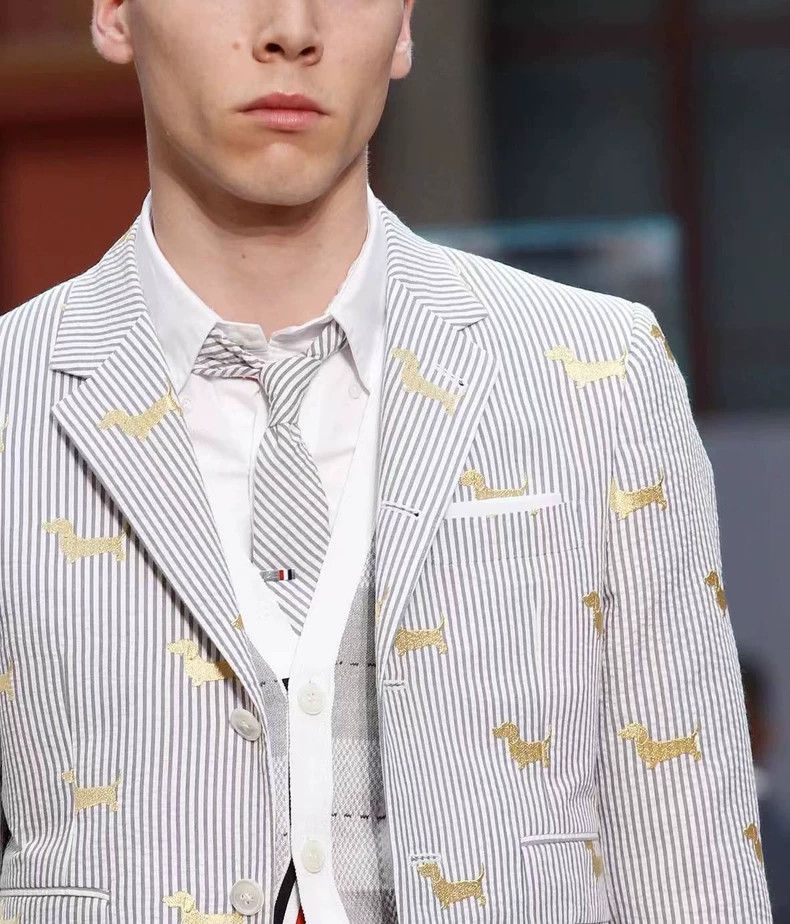 Thom Browne Thom BrowneGolden dog embroidered bubble gauze suit 2503-N Size US M / EU 48-50 / 2 - 4 Thumbnail