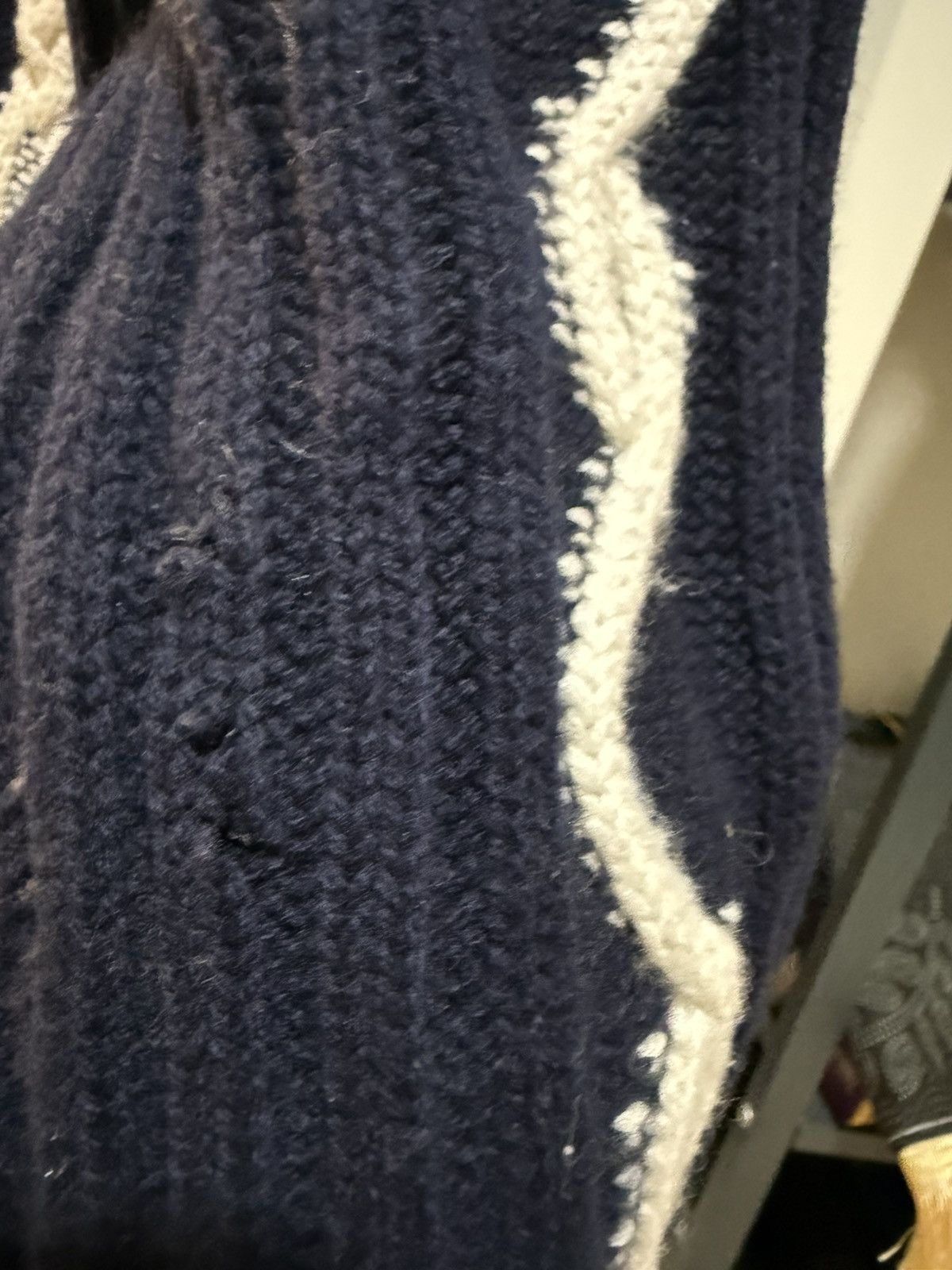 Chanel × Designer Chanel 2018 Paris-Hamburg Sweater in Navy Blue Wool Size S / US 4 / IT 40 - 9 Thumbnail