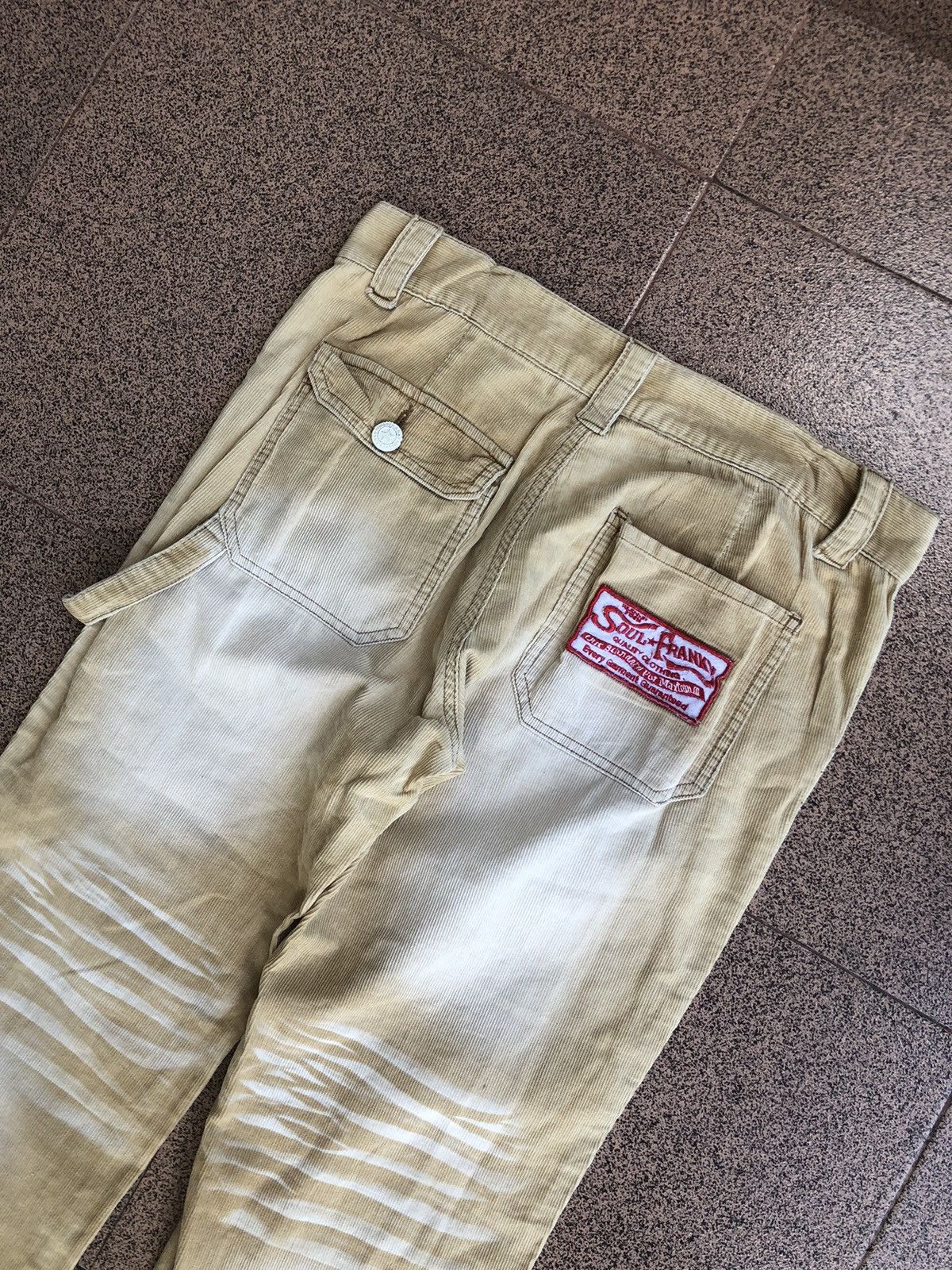 Japanese Brand SOUL FRANKY FADING BOOTCUT CORDUROY FLARED PANTS Size US 31 - 7 Thumbnail