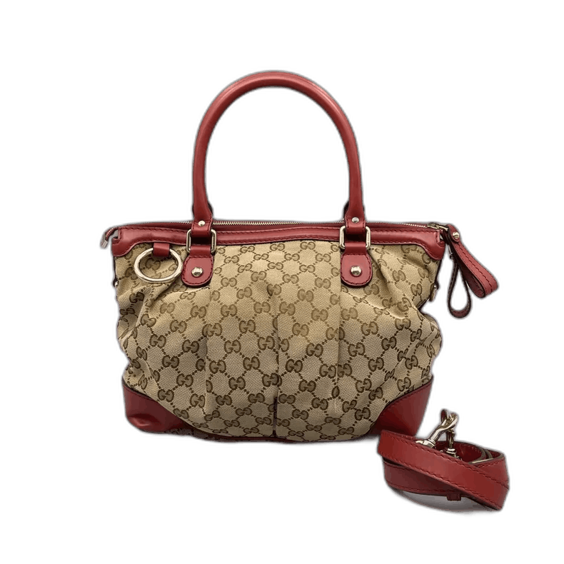 Gucci Gucci Classic Canvas Handbag with Crossbody Strap Size ONE SIZE - 1 Thumbnail