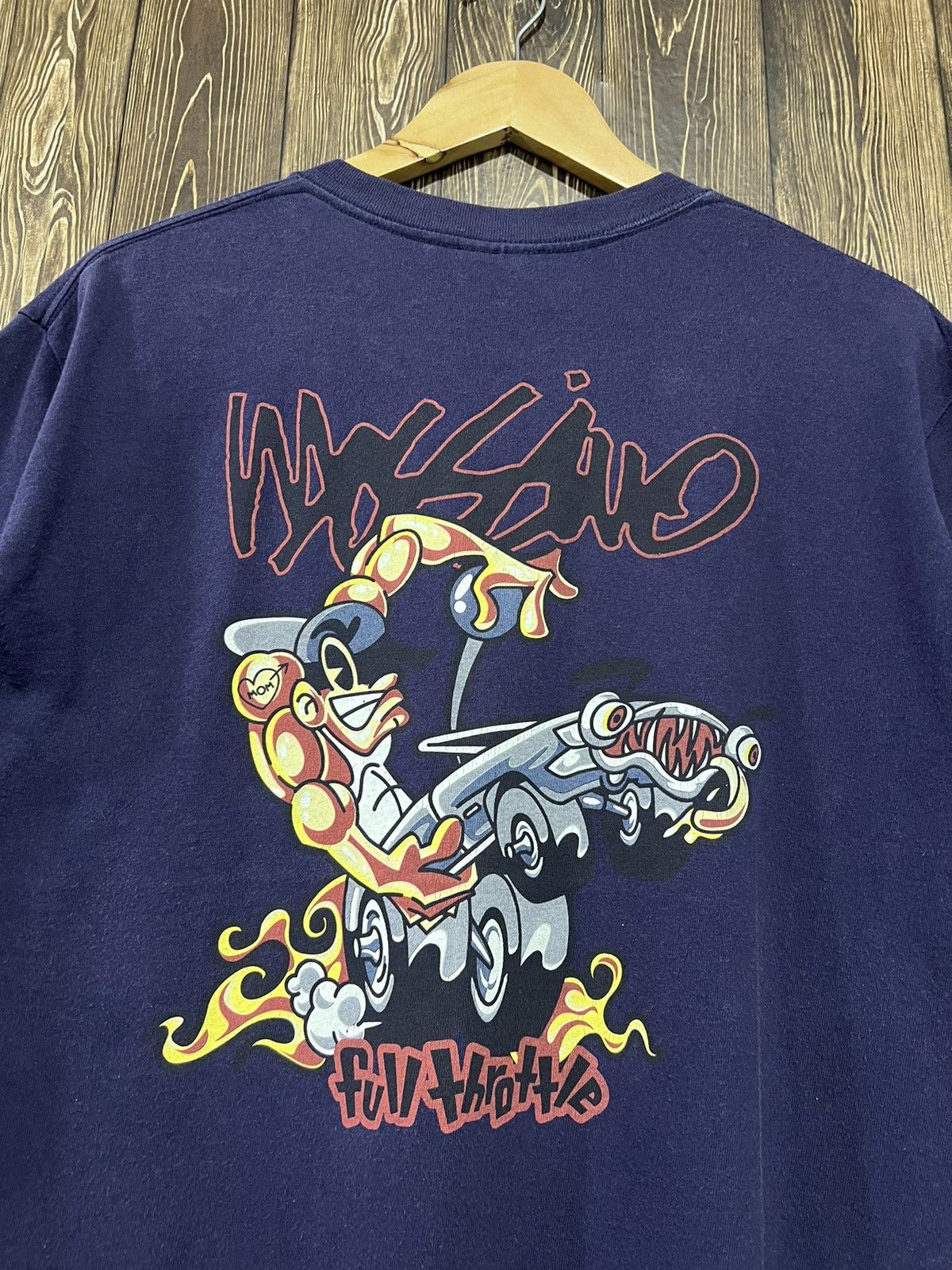 Mossimo × Vintage Vintage 90s Mossimo Full Throttle Single Stitch Tshirt Size US L / EU 52-54 / 3 - 2 Thumbnail