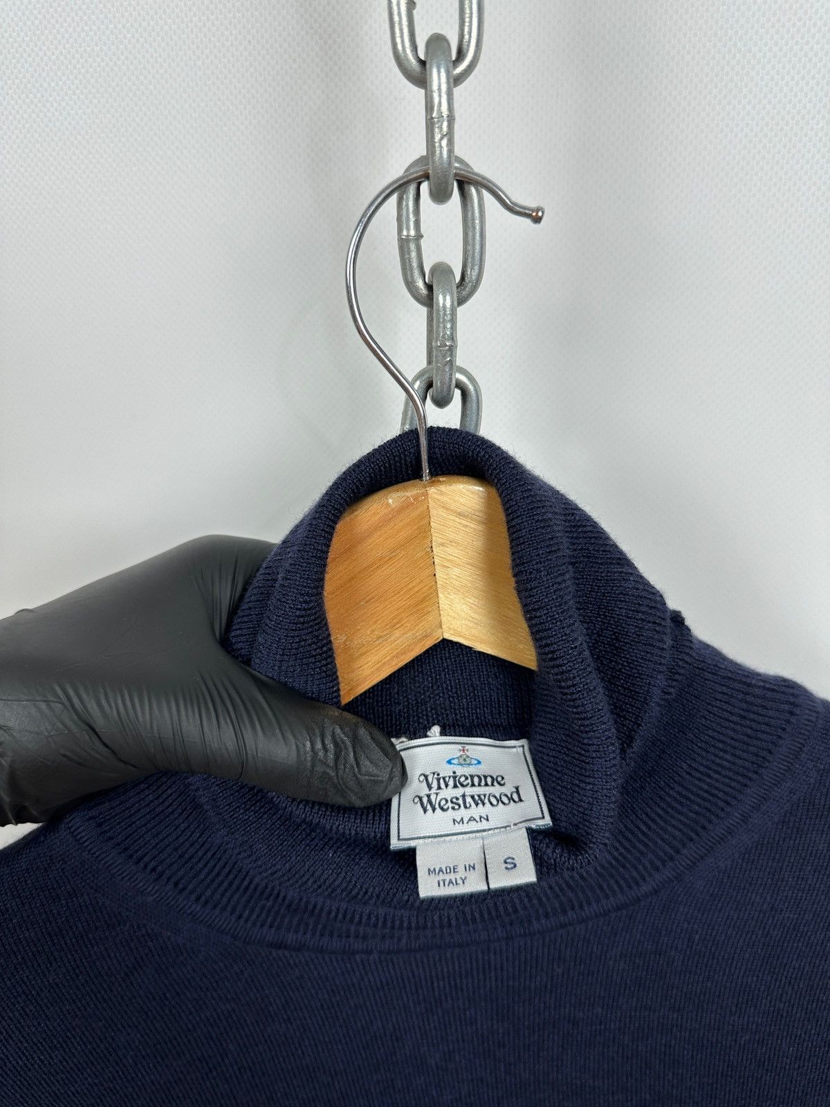 Vivienne Westwood Vivienne Westwood Navy Blue Turtleneck Wool Jumper Sweater Size US S / EU 44-46 / 1 - 20 Thumbnail