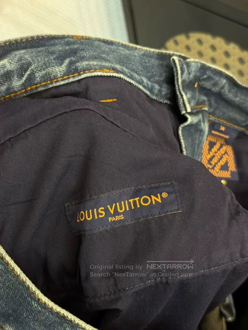 Louis Vuitton Louis Vuitton Turquoise Destruction Jeans Size US 34 / EU 50 - 6 Thumbnail
