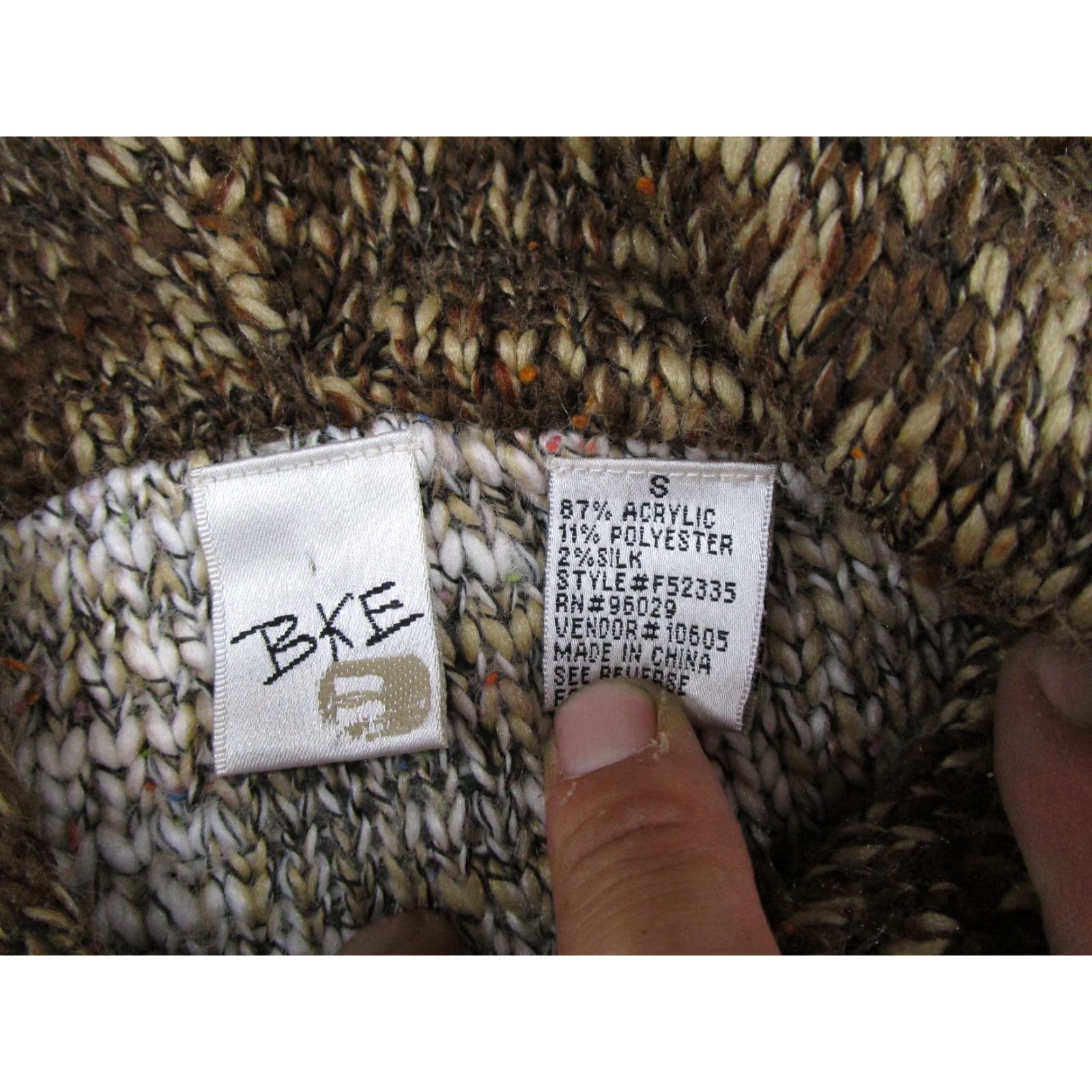 Vintage BKE Buckle Silk Blend Full Zip Hooded Knit Sweater Women's Size S VTG Y2K Soft Cardigan Winter Spring Fall Knits Womens Size S / US 4 / IT 40 - 2 Thumbnail