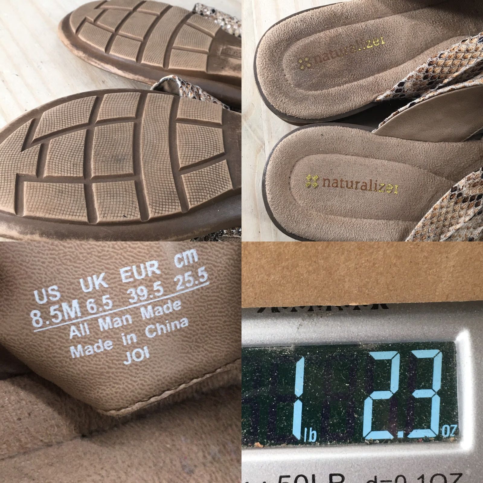 Naturalizer Naturalizer Joi Sandals Womens 8.5 M Casual Slip On Thong Brown Faux Leather Straps Size US 9 / IT 39 - 9 Thumbnail