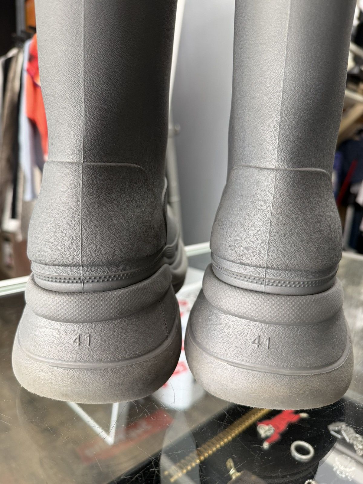 Balenciaga BB CROC BOOT HIGH BLACK (41) Size US 8 / EU 41 - 7 Thumbnail