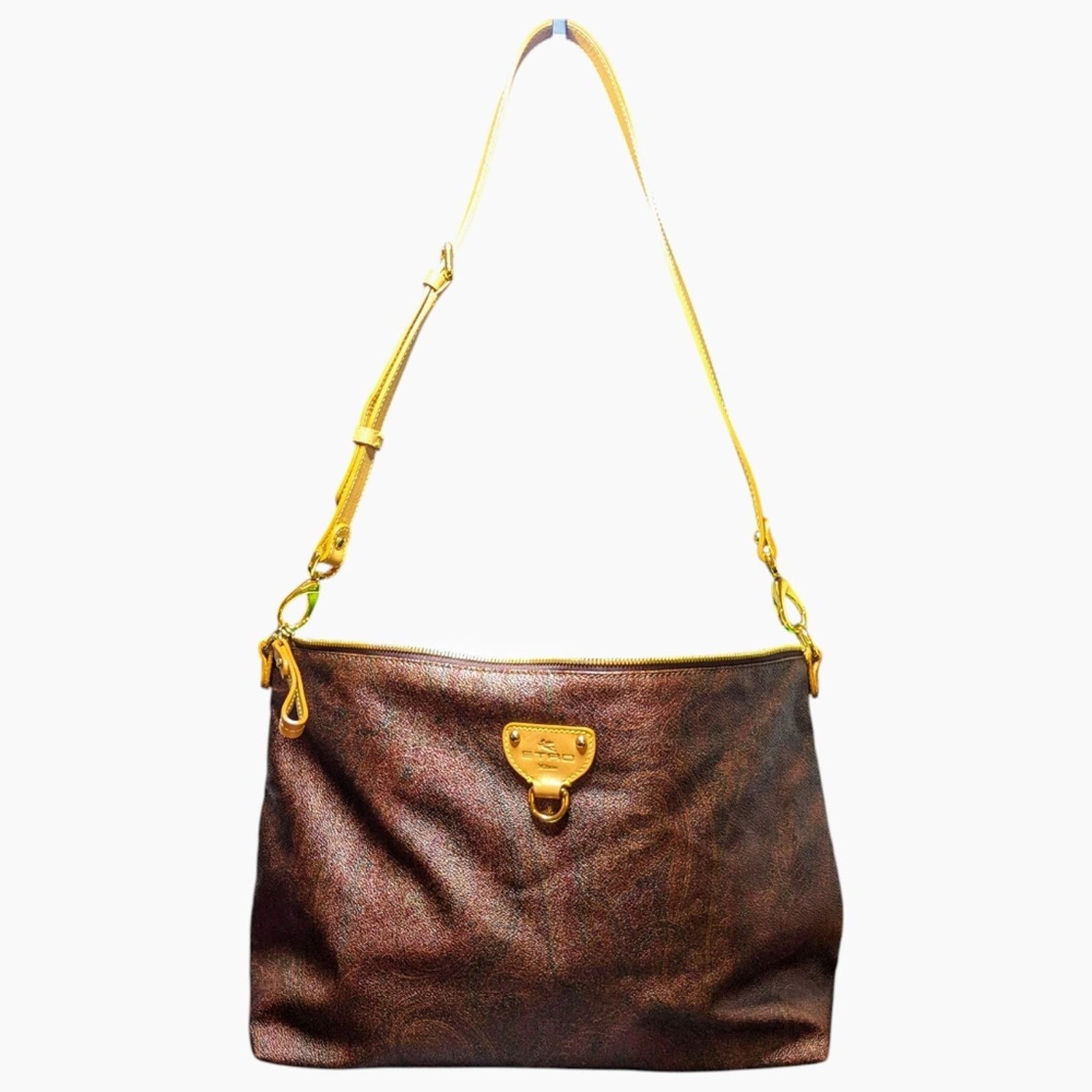 Etro Etro | Brown 2-Way Paisley Coated Canvas Convertible Bag Size ONE SIZE - 3 Thumbnail