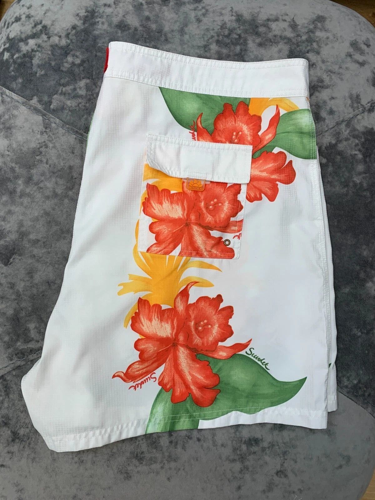 Sundek Sundek 42 Floral Beach Board Shorts Swim Trunks Size 42 2XL Size US 42 / EU 58 - 2 Thumbnail