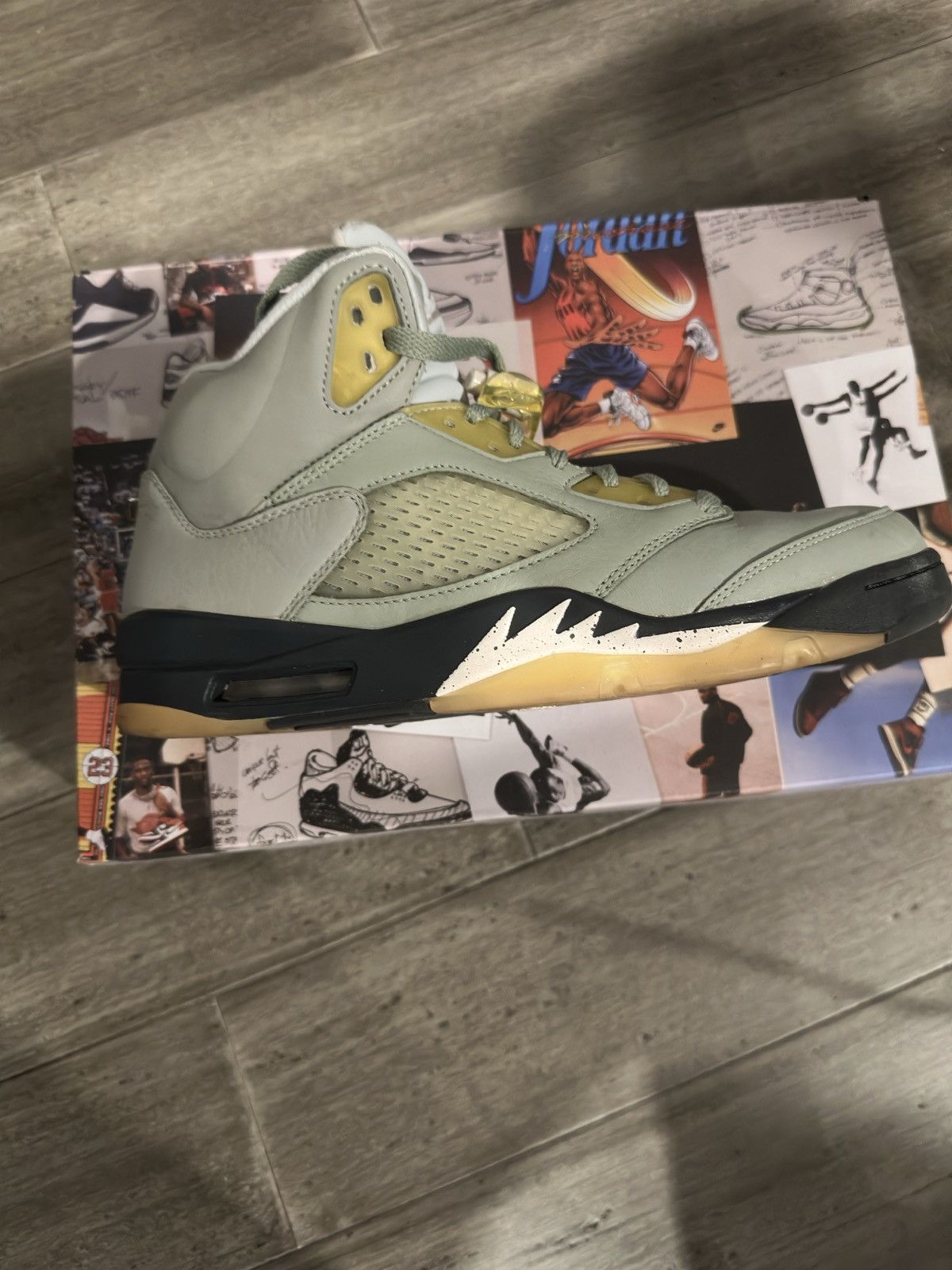 Jordan Brand × Nike Jade Green Air Jordan 5 Size US 8.5 / EU 41-42 - 5 Thumbnail