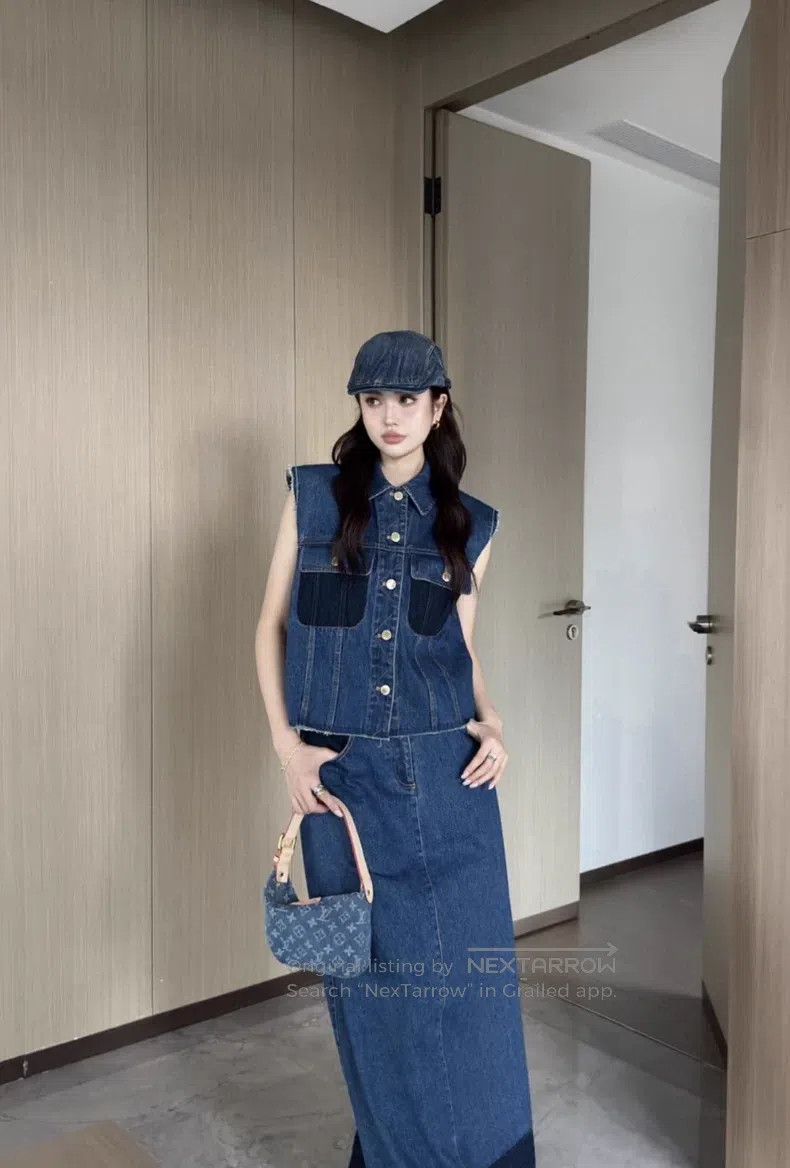 Louis Vuitton Louis Vuitton 24 leather denim vest Size XXS / US 00 / IT 34 - 7 Thumbnail